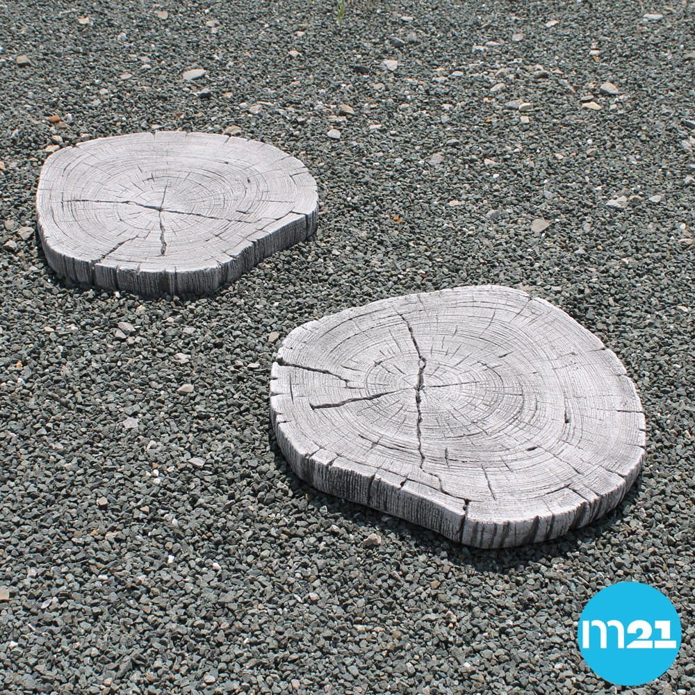 matches21 HOME & HOBBY Gartenfigur 4 Paar Beton Tritt-Steine Ø 30 cm, (8 St), Widerstandsfähig