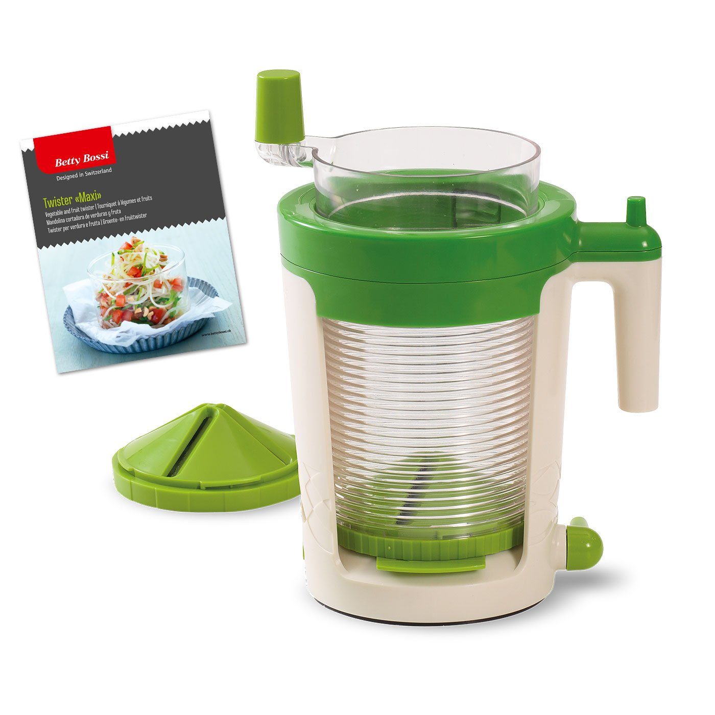 Betty Bossi Спиральный резак Maxi Спиральный резак grün, für Gemüse und Früchte