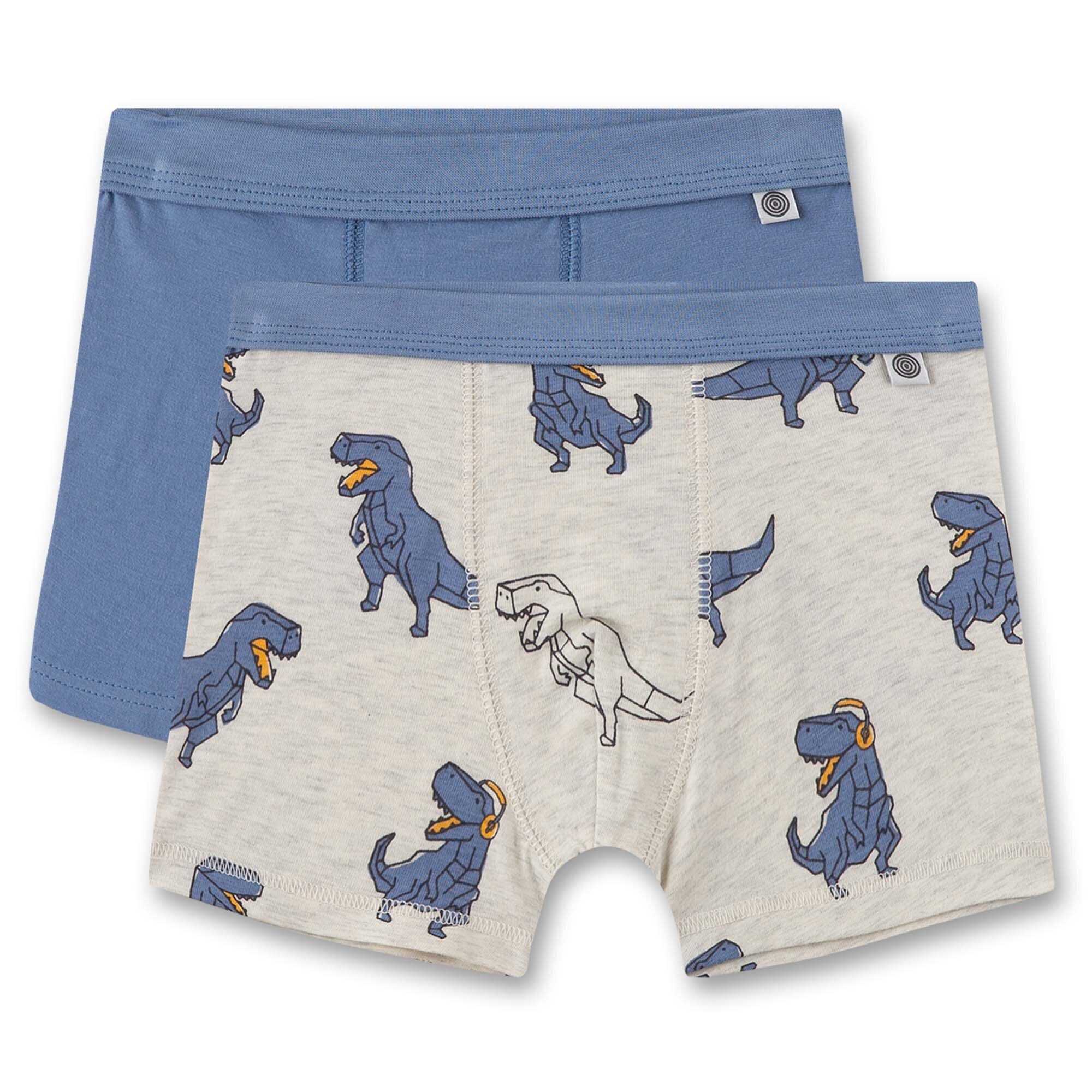 Sanetta Boxer Jungen Shorts, 2er Pack - Pants, Unterhosen