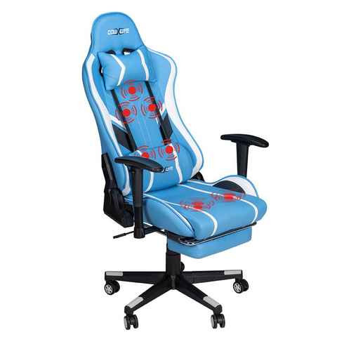 Douxlife Gaming-Stuhl GC-RC (1 St), 4 Massagemodi,Höhenverstellbar,Max150kg