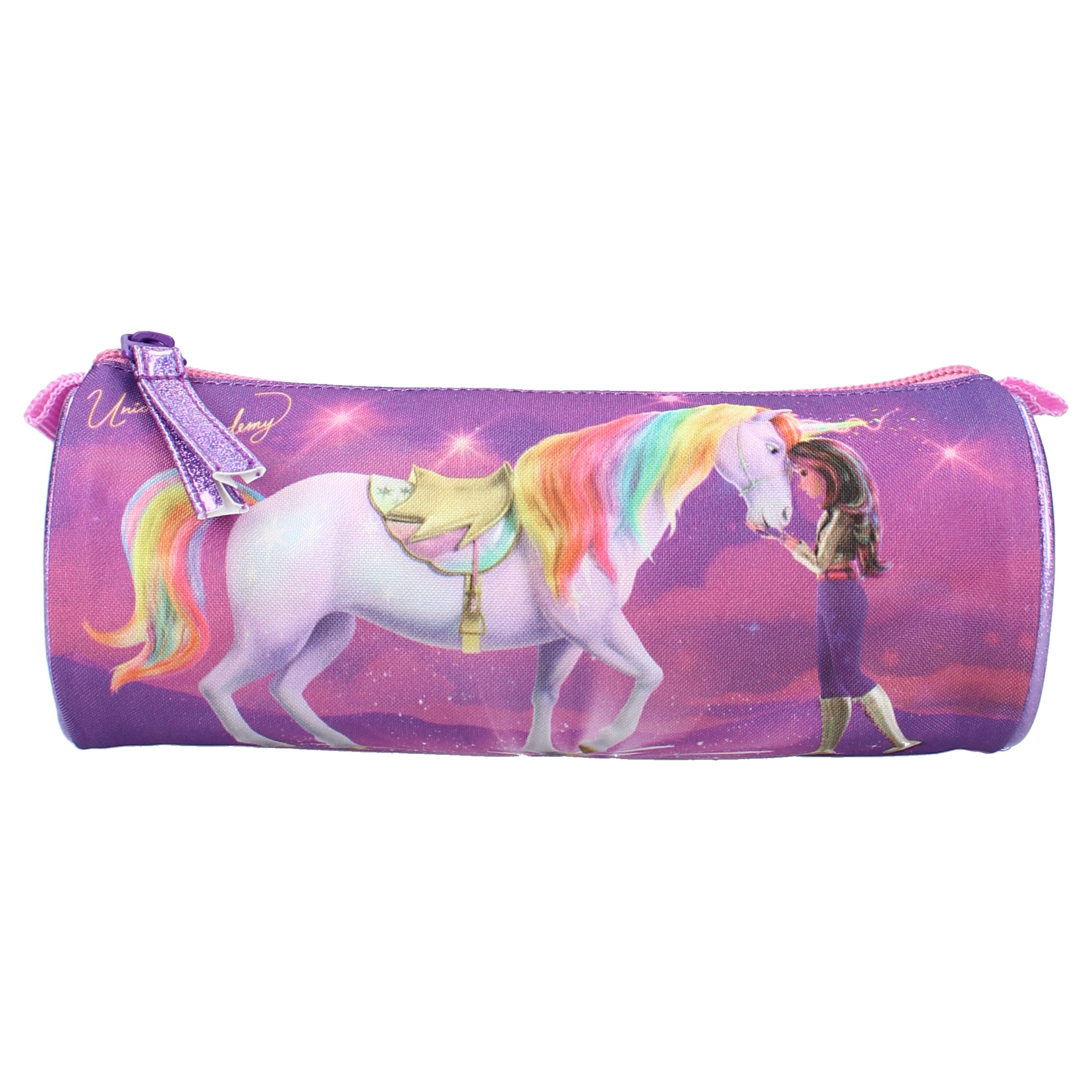 Vadobag Federmäppchen Unicorn Academy für Mädchen Schuletui 21×7 cm
