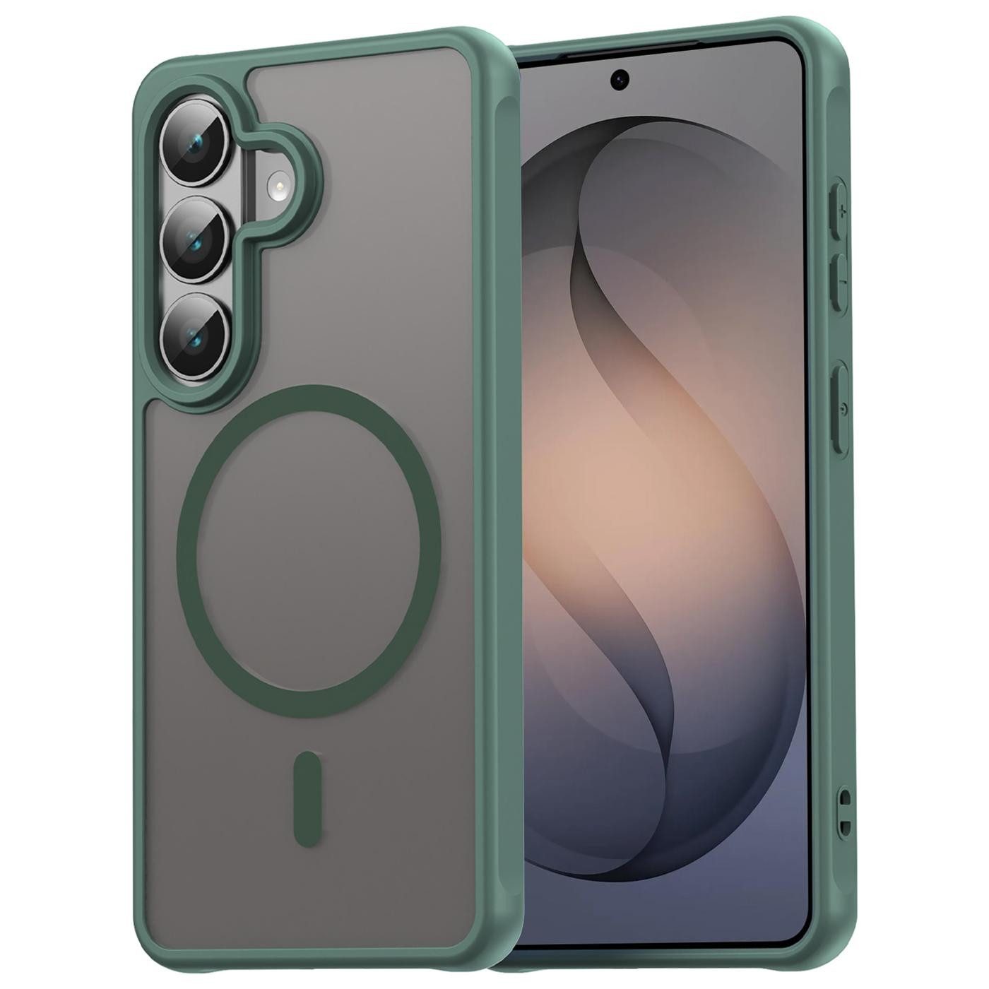 CoolGadget Handyhülle Magnet-Hülle für Samsung Galaxy S26 Schutzhülle magnetisch 6,3 Zoll, Hülle Matt Stoßfest kompatibel mit QI-Laden Zubehör Kameraschutz Case