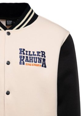 KingKerosin Collegejacke Killer Kahuna mit Artwork-Stickerei im Tiki-Style