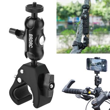 Novzep Kameraklemmenhalterung, Fahrradkamerahalterung mit 1/4-Zoll-Schraube, Kamerastativ (Fahrradkameraklemme für Fahrrad, Motorrad,Gopro, 360° drehbarer Lenker)