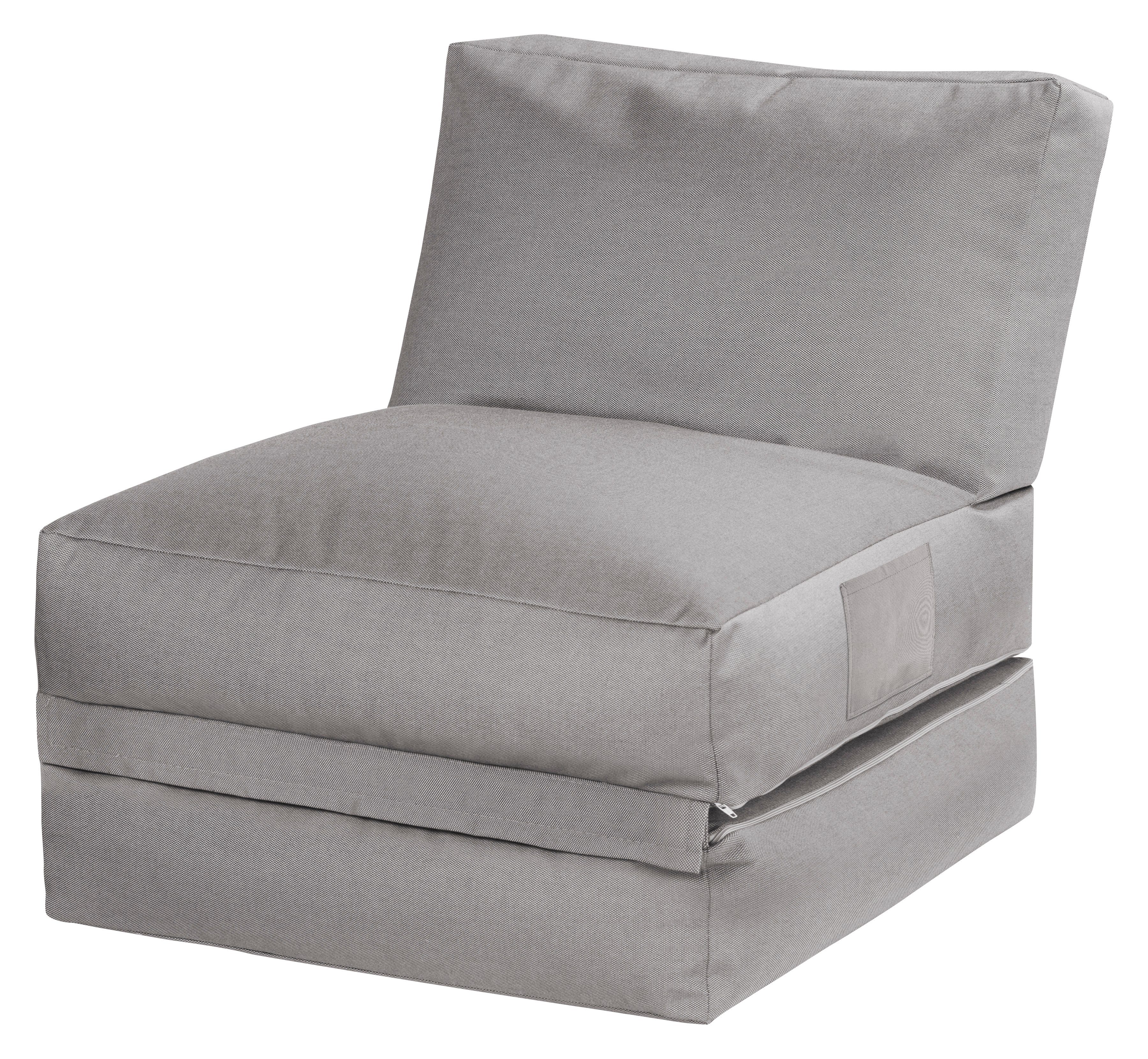 Sitzsack Sessel 70x80x90cm POINT SITTING (Outdoor/Indoor) Sitzsack OUTSIDE grau Twist Grau, Magma