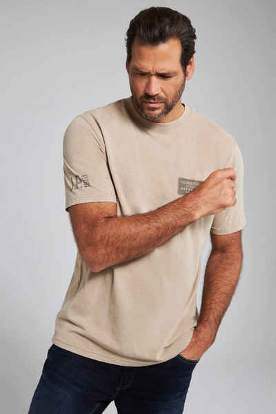 JP1880 Rundhalsshirt »T-Shirt garment dyed Halbarm«