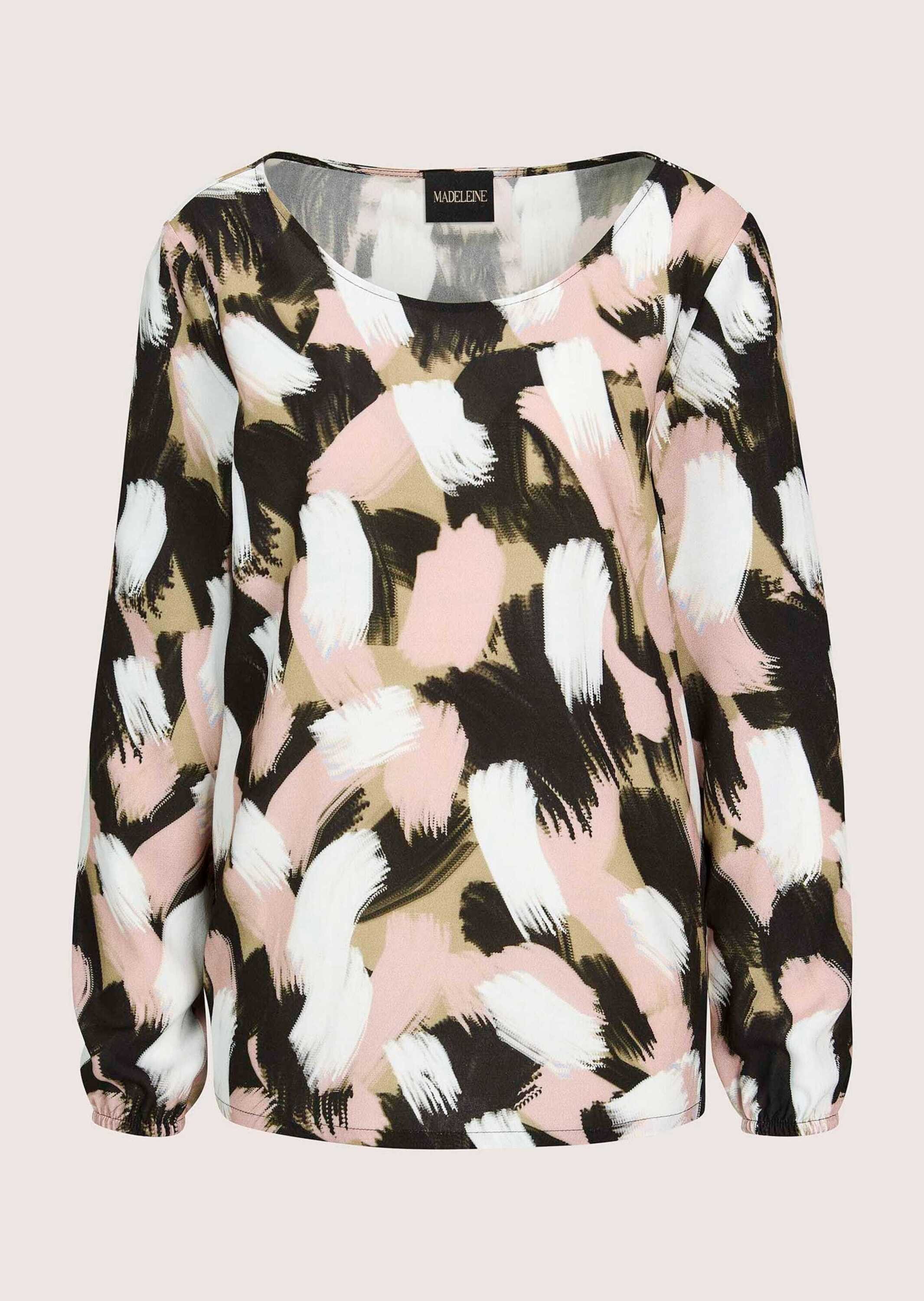 Schlupfbluse Viskosebluse mit Unikat-Print