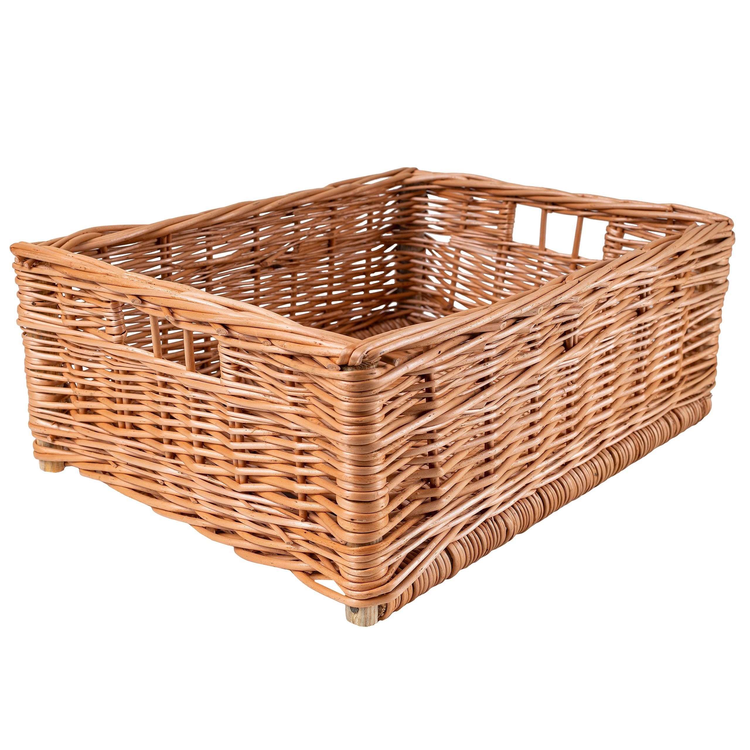Creative Home Holzkiste Weidenkorb Aufbewahrungskorb, Handgeflochten, günstig online kaufen