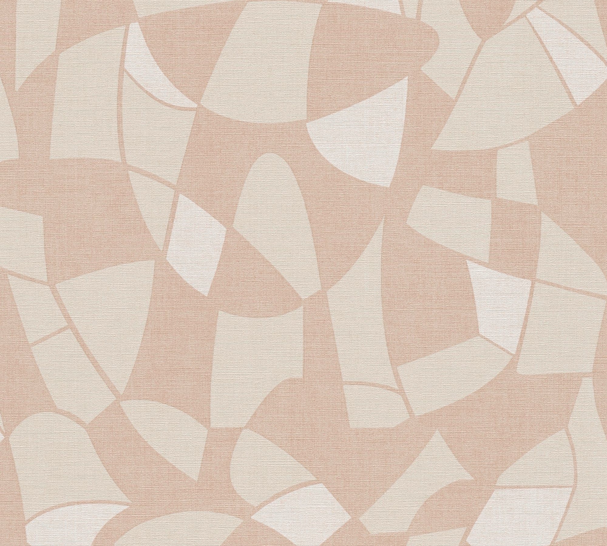 beige,weiß,natur Grafiktapete Création Formen, matt, mit A.S. Antigua Vliestapete (1 Retrotapete St), geprägt, Tapete