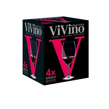 Nachtmann Rotweinglas Bordeaux ViVino 4-tlg., Kristallglas