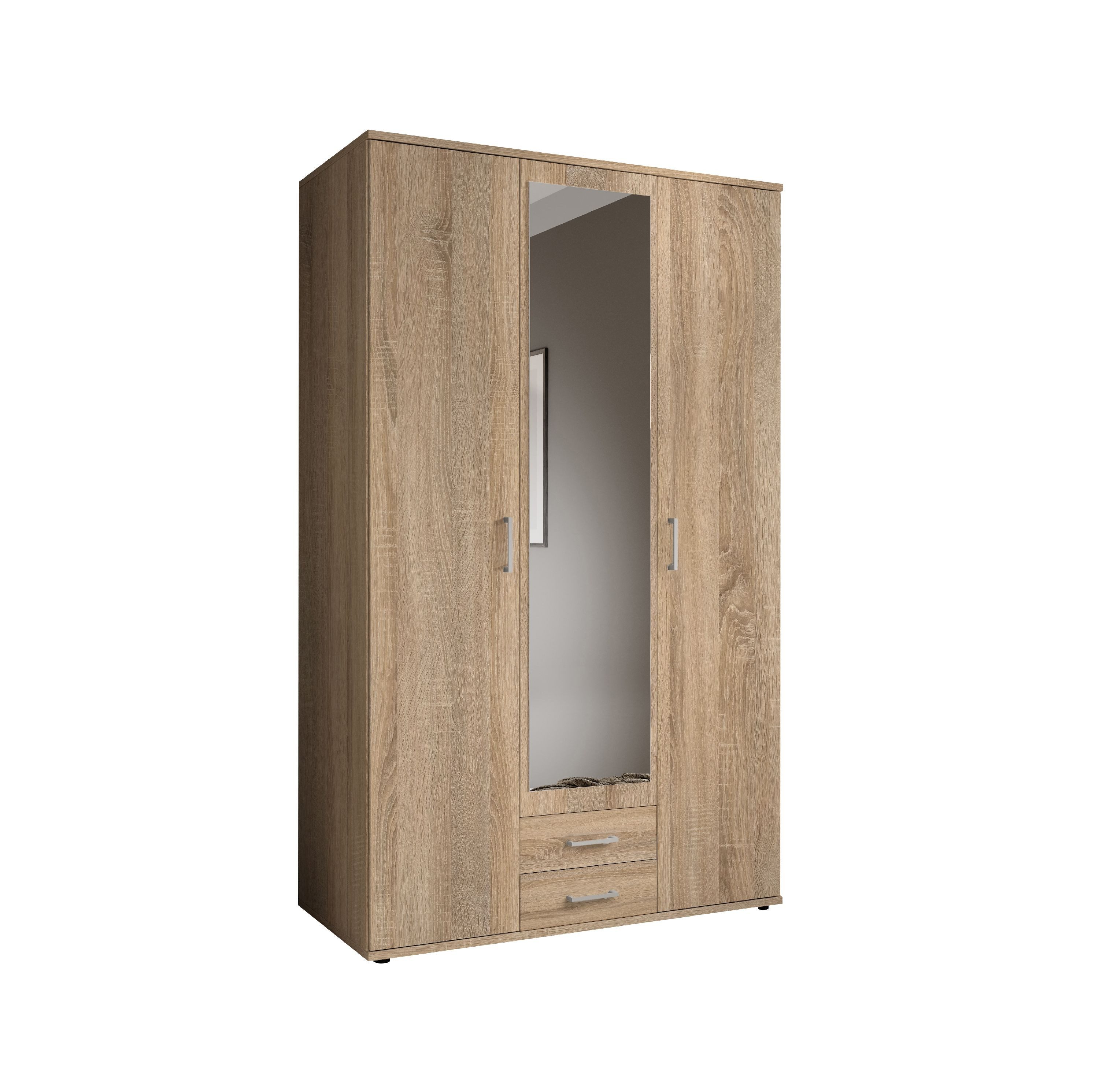 HARPER Kleiderschrank Kleiderschrank HARPER BREST BHT 120x196x54 cm braun Drehtürenschrank