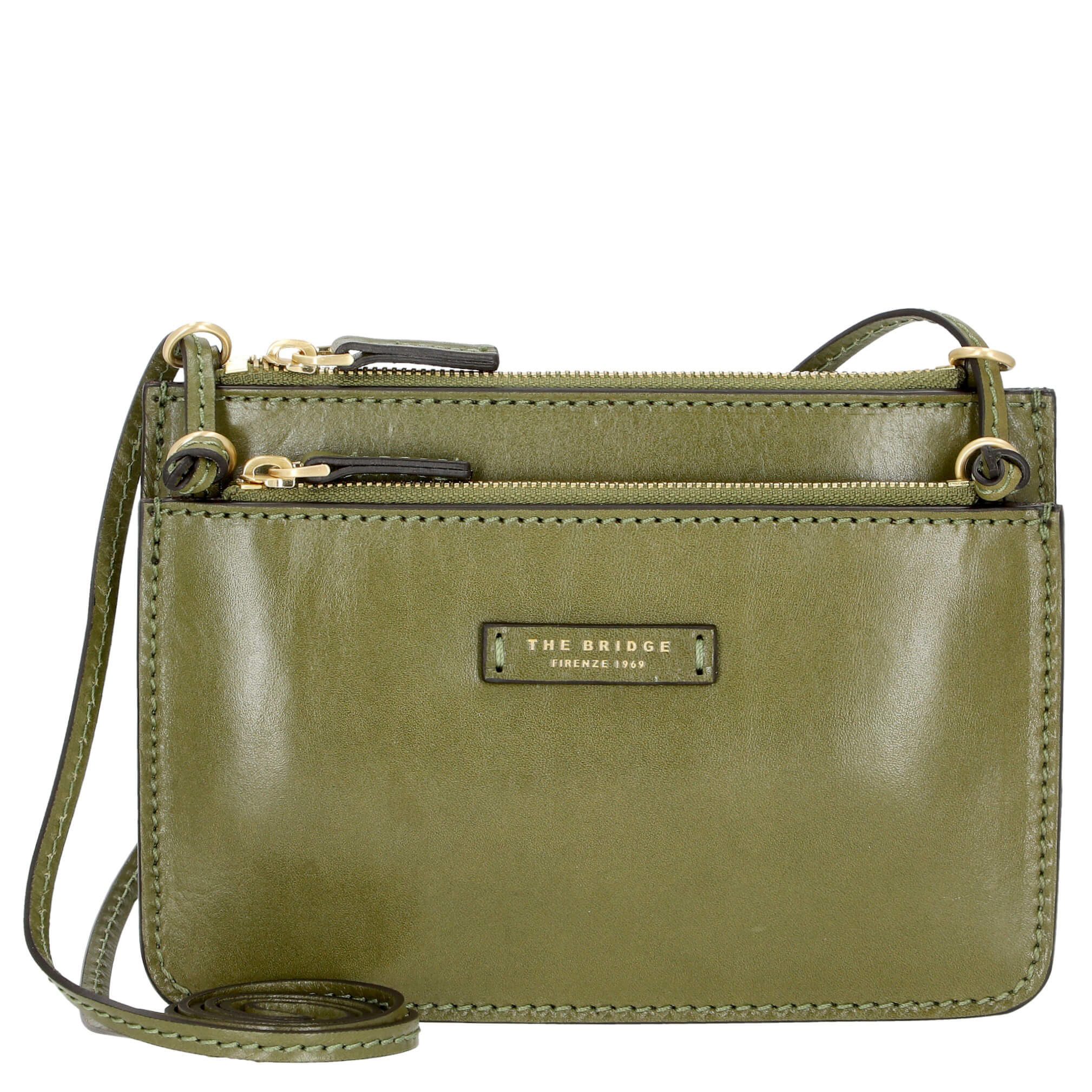 Umhängetasche Rustici - Schultertasche 21 cm (verde fico)