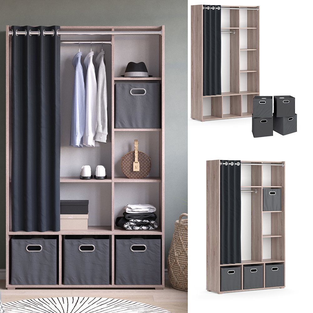 Vicco Kleiderschrank Luigi, Sonoma, 105.8 x günstig online kaufen