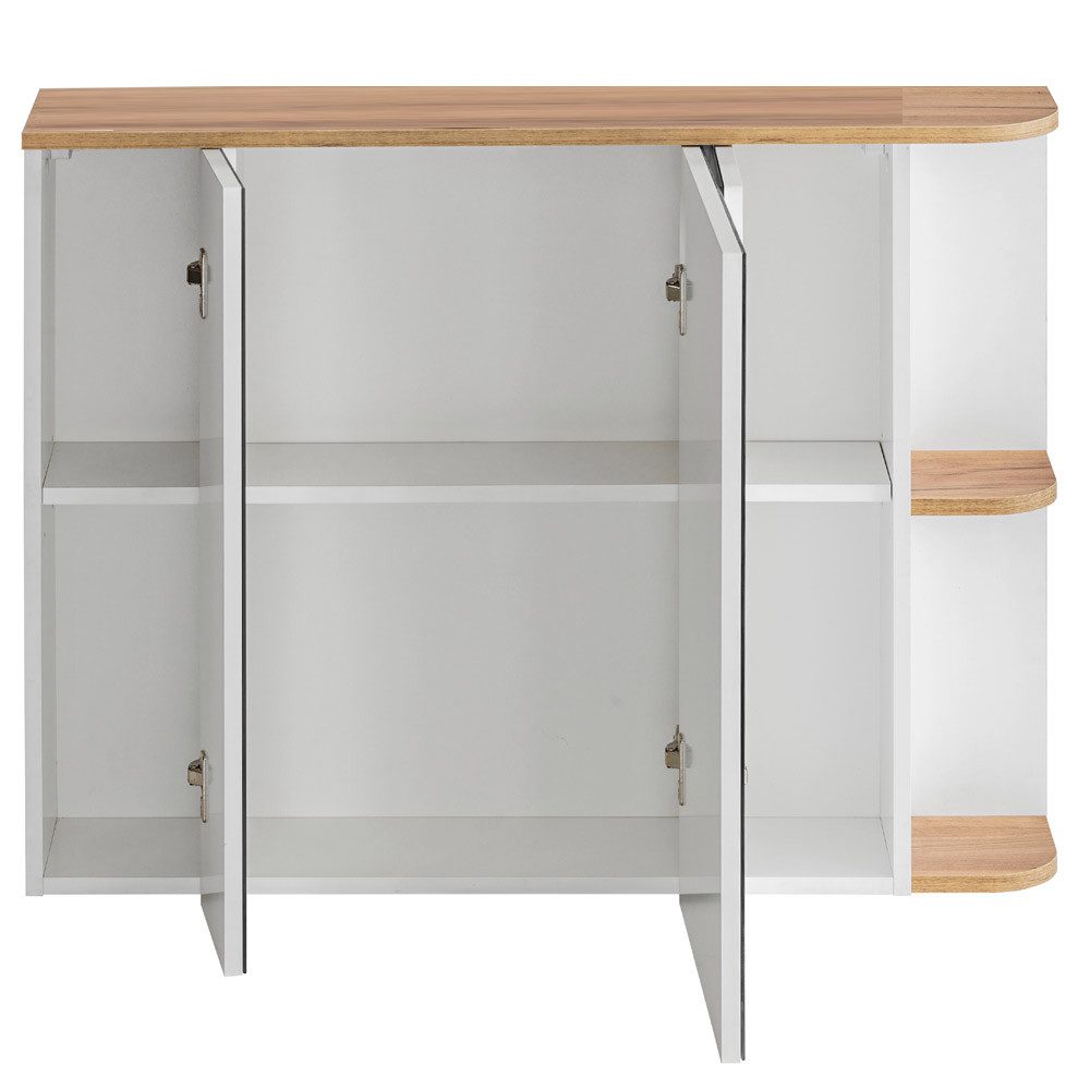 Lomadox Spiegelschrank CAMPOS-56 Badezimmer, weiß mit günstig online kaufen