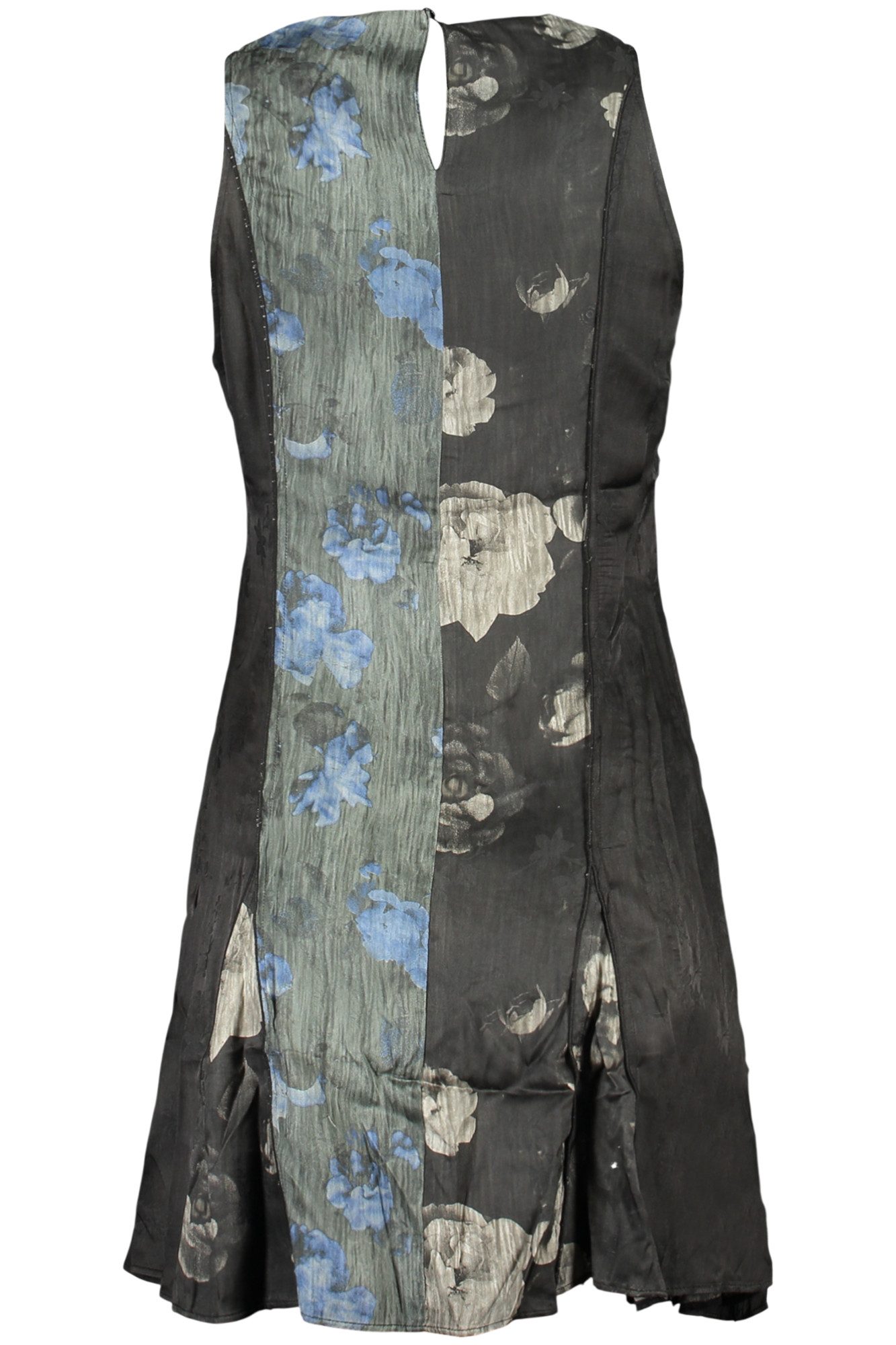Desigual Partykleid Stylisches Schwarzes Damenkleid mit Muster und Kontrast günstig online kaufen