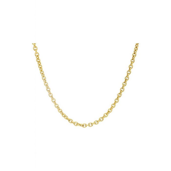 JuwelmaLux Goldkette Halskette Gold Rundankerkette 50 cm (1-tlg) Damen Halskette Gold 585/000 inkl. Schmuckschachtel