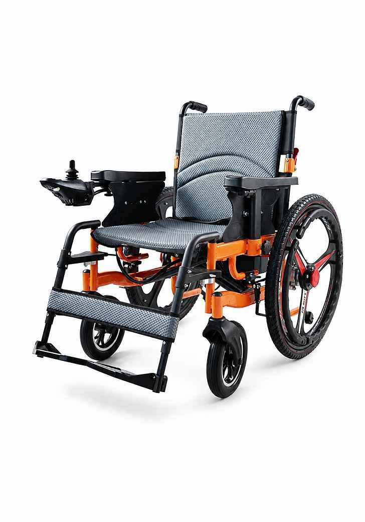 Vankel Elektrorollstuhl Faltbarer Elektrorollstuhl 288Wh Akku 15-20km 120kg 6km/h Joystick, Herausnehmbarer Akku LCD Display Elektrische Bremse Kippschutzrollen
