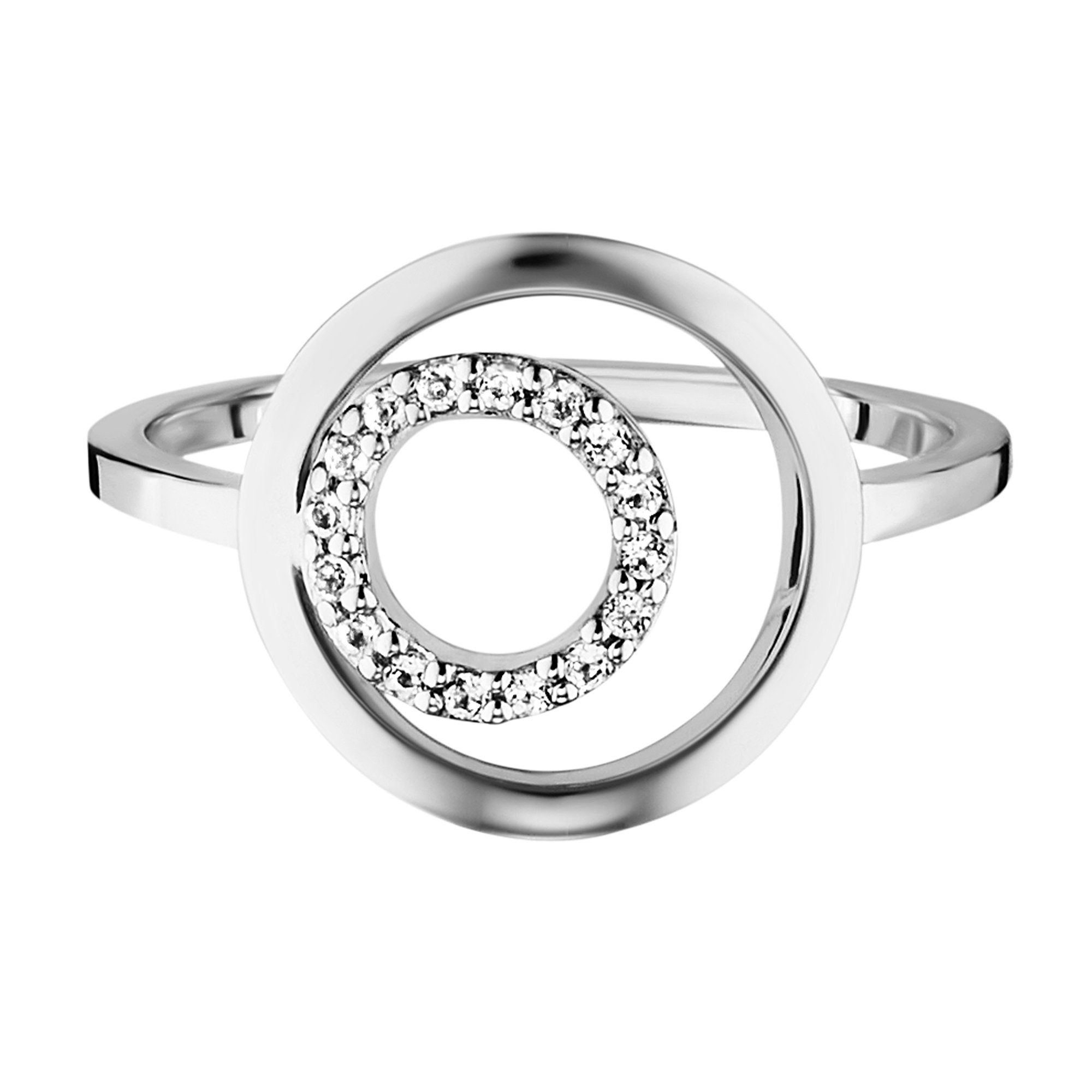 Fingerring Edelsteinen echten Sterling 925/- Silber Topas, funkelnden rhodiniert Mit CAÏ