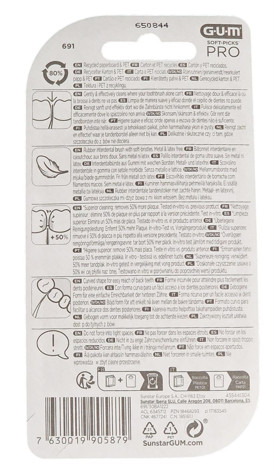 GUM Interdentalbürsten GUM Soft-Picks Pro small - 60 Stück