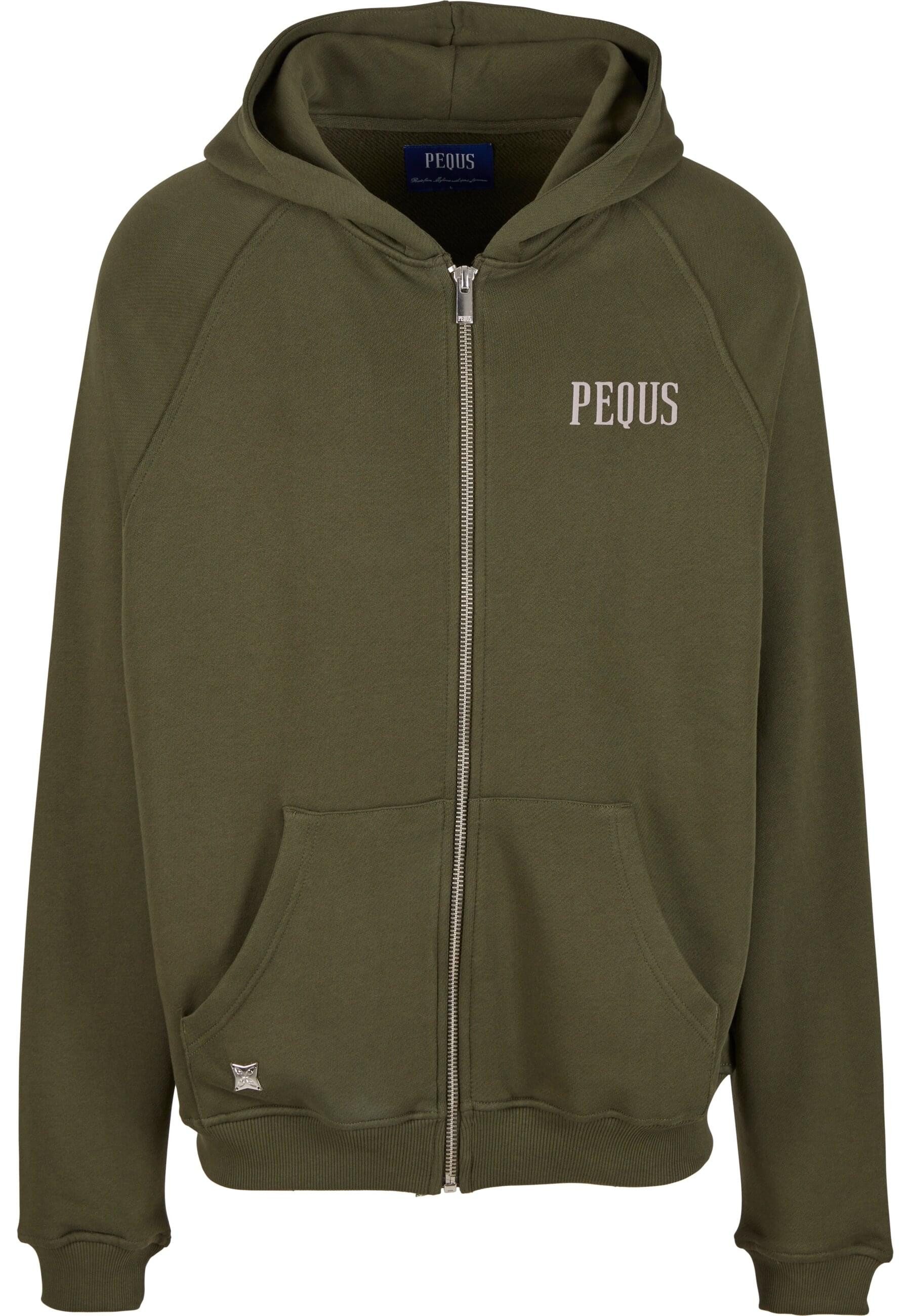 PEQUS Sweatjacke PEQUS PEQUS Back Logo Zip-Hoodie
