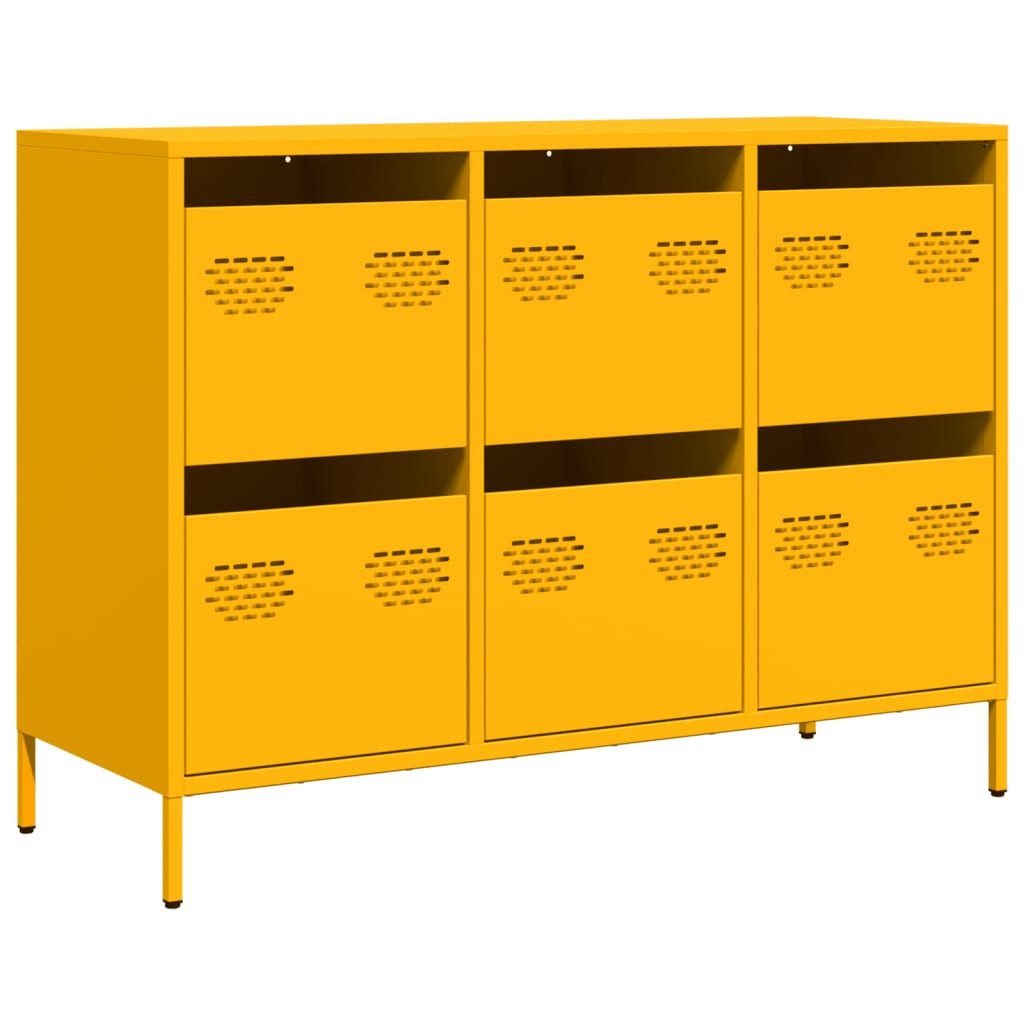 vidaXL Sideboard Sideboard Senfgelb 101,5x39x73,5 cm günstig online kaufen