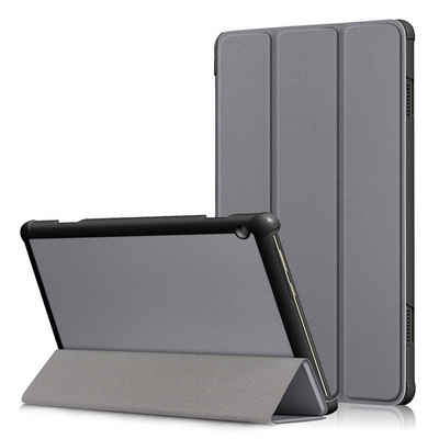 König Design Tablet-Hülle Lenovo Tab M10, Lenovo Tab M10 Schutzhülle Tablet-Hülle Grau