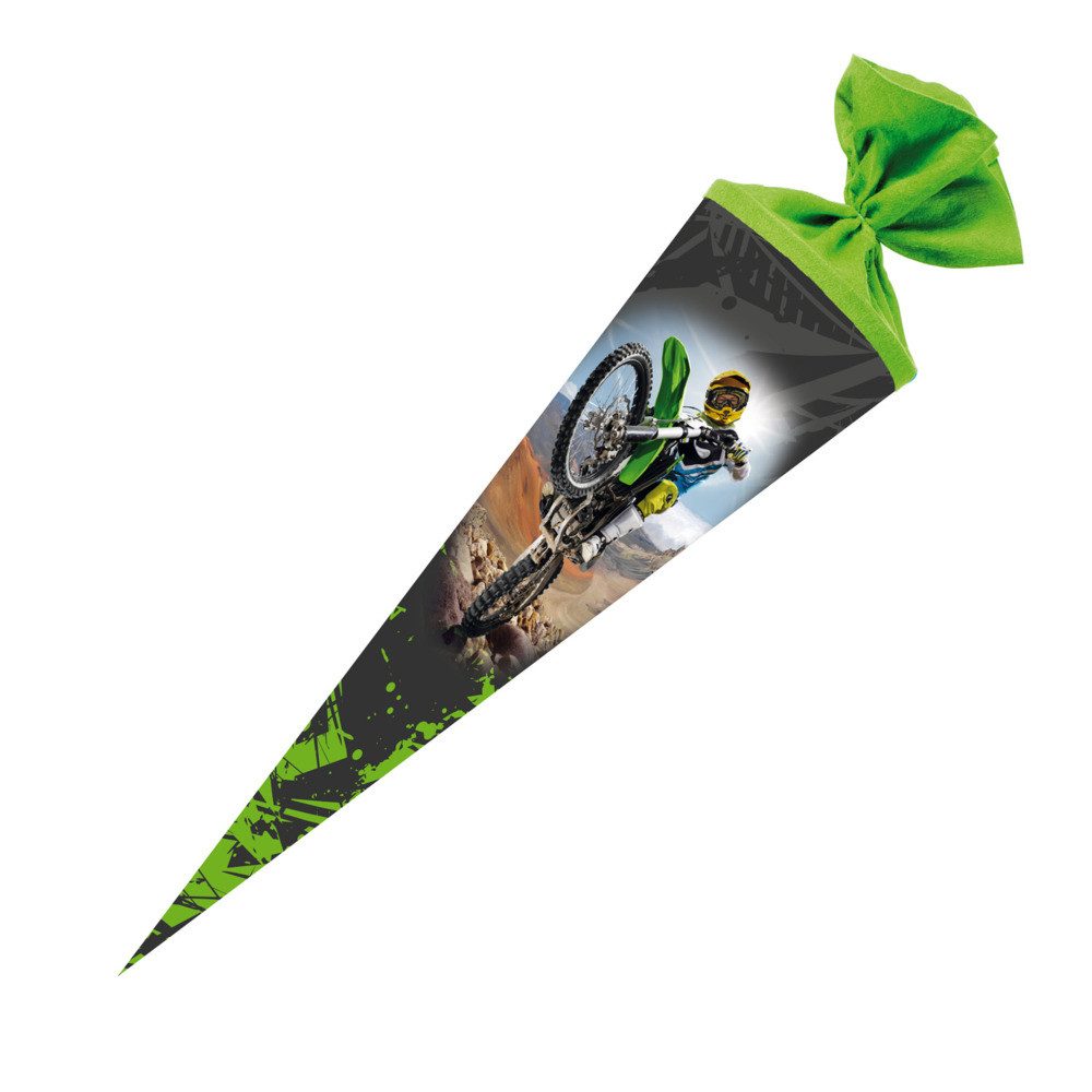 Nestler Schultüte Nestler Schultüte Wheelie rund mit Filzverschluss 70cm