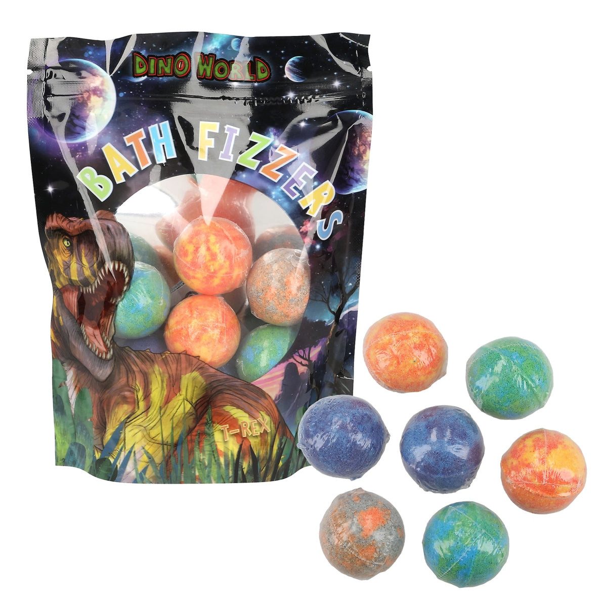 Depesche Spiel Dino World GALAXY Badekugeln - 7 Planeten mit Dino-Überraschung