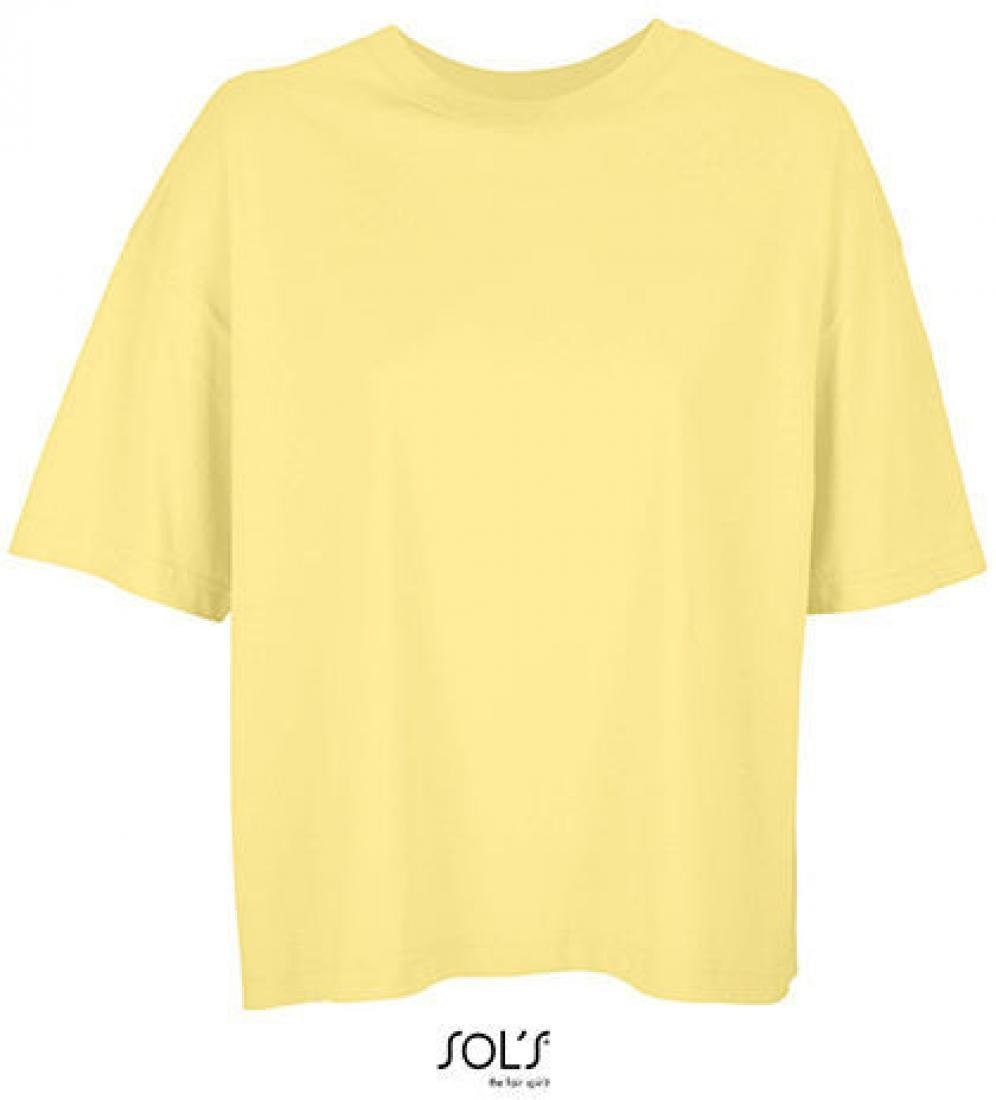 Women´s Rundhalsshirt Boxy - Bio-Baumwolle T-Shirt Oversized SOLS Gekämmte