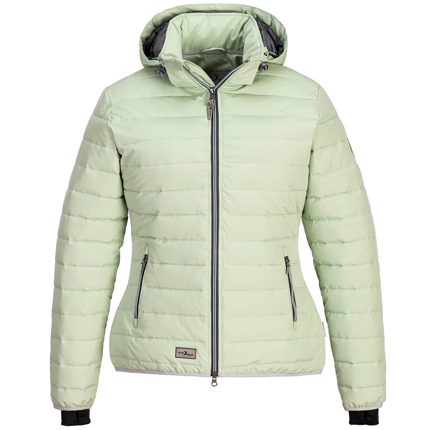 Blue Wave Steppjacke Damen Jacke Irina - Modisch gesteppt mit abnehmbarer Kapuze mint