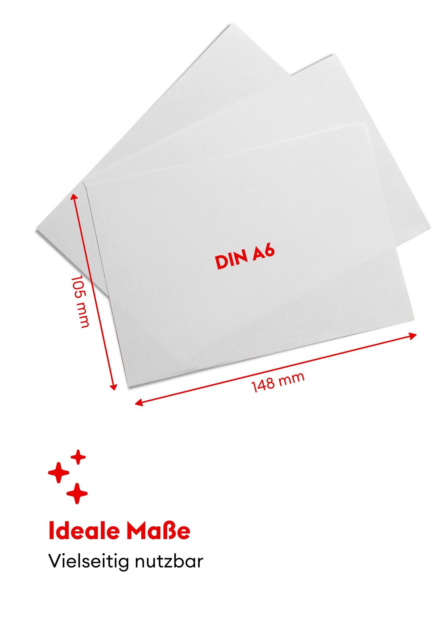 FLYERALARM Blanko-Postkarte Blanko Postkarten DIN A6 Weiß (100 Stück) Karten zum Selbstgestalten, Blanko – Bild 2 von 5