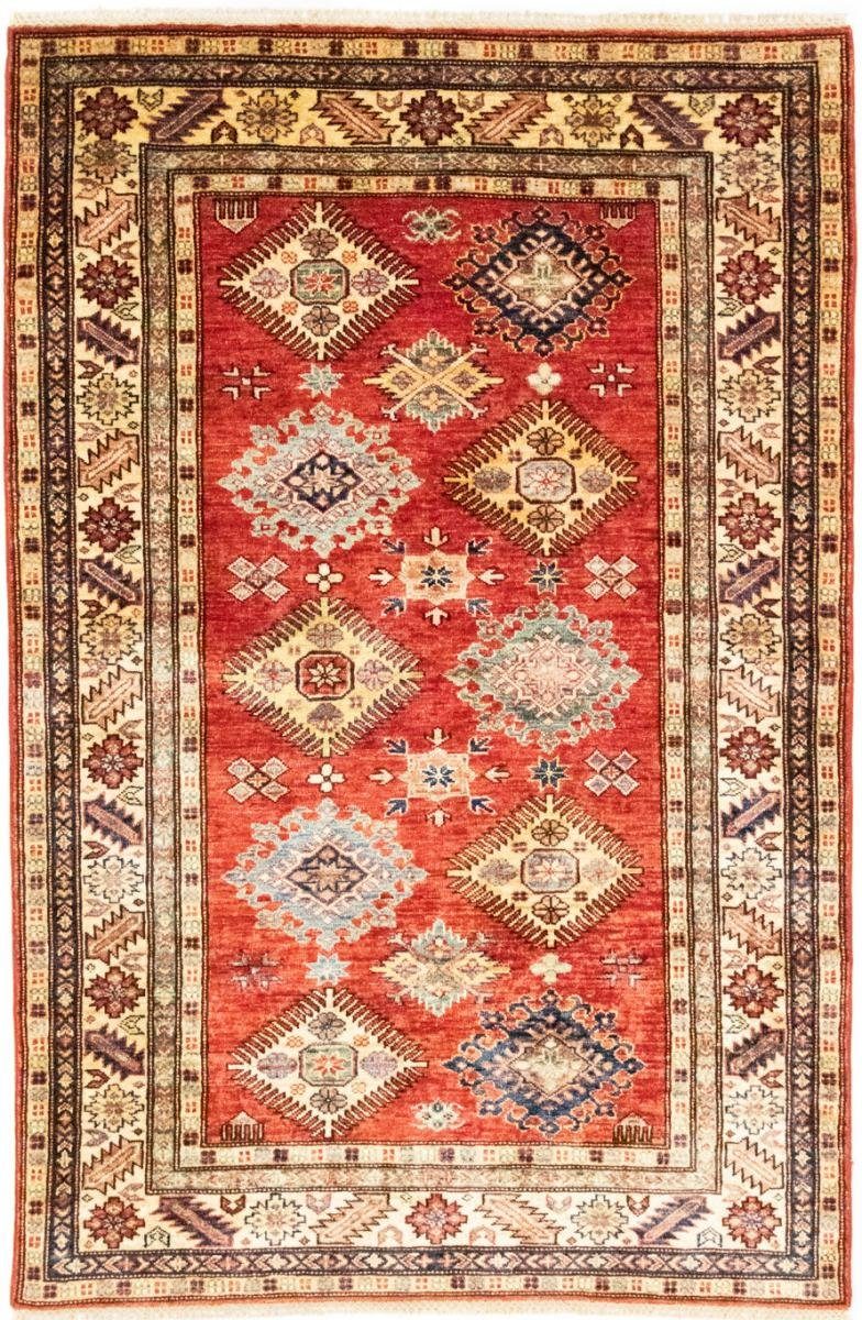 Orientteppich Kazak 123x184 Handgeknüpfter Orientteppich, Nain Trading, rechteckig, Höhe: 5 mm | Kurzflor-Teppiche