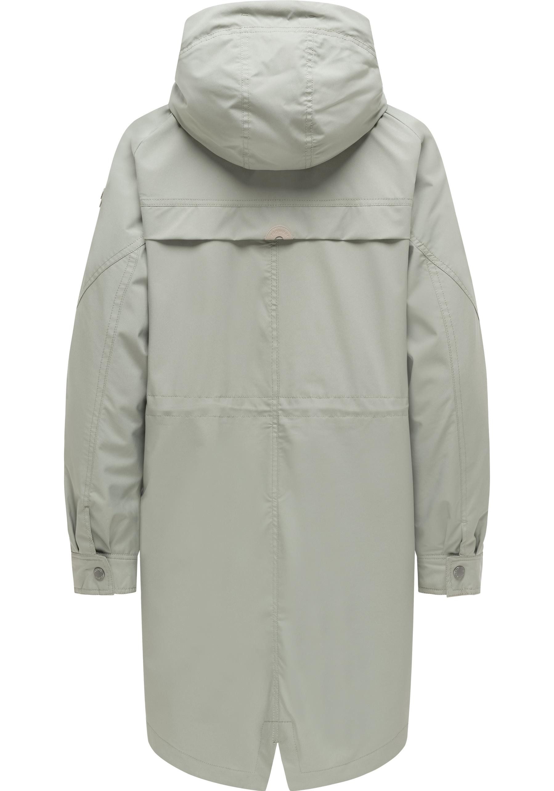 Ragwear Regenmantel Ximenna wasserdichter und atmungsaktiver Damen Übergangsparka