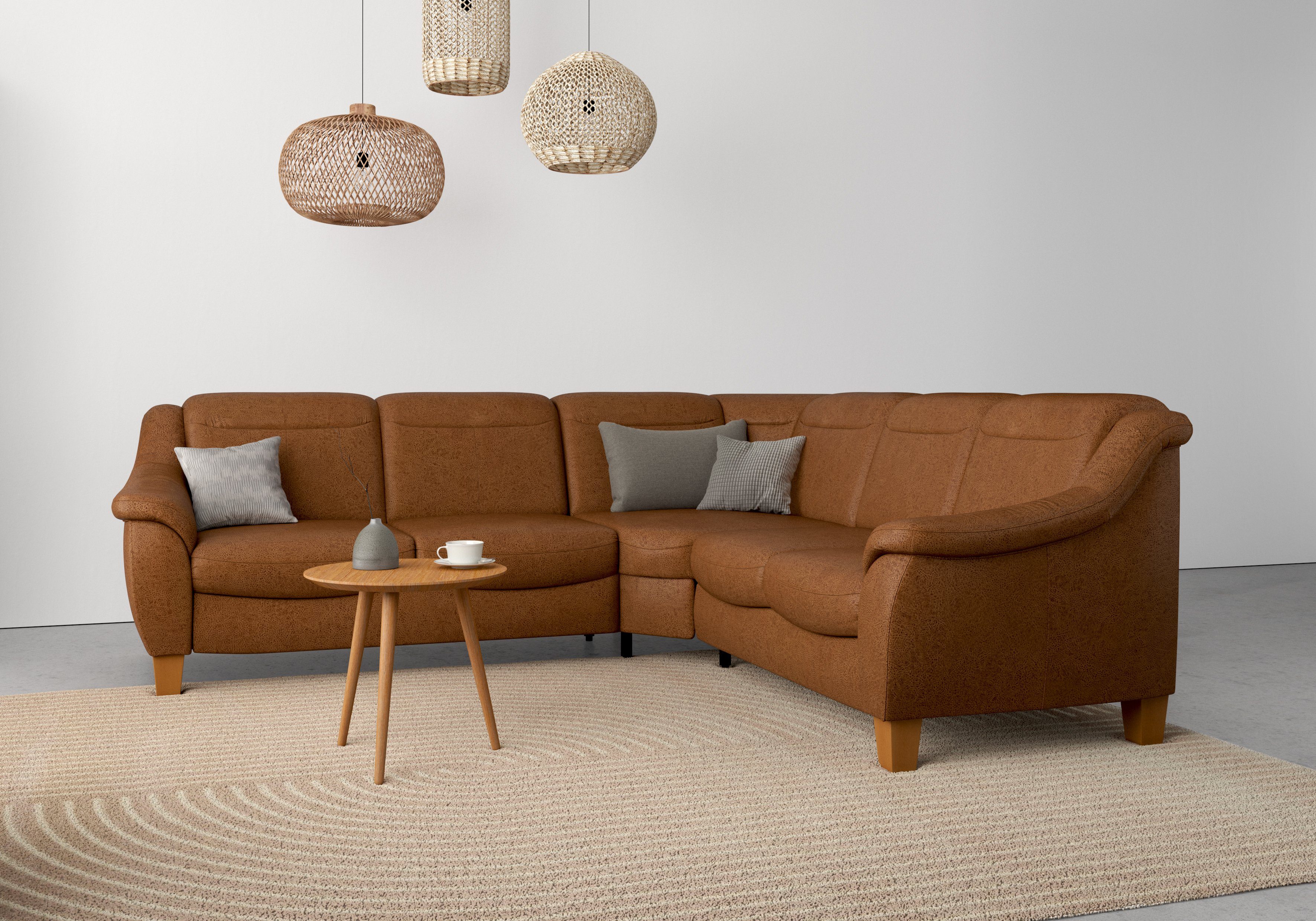 Home affaire Ecksofa Caldera L-Form, Federkern, günstig online kaufen