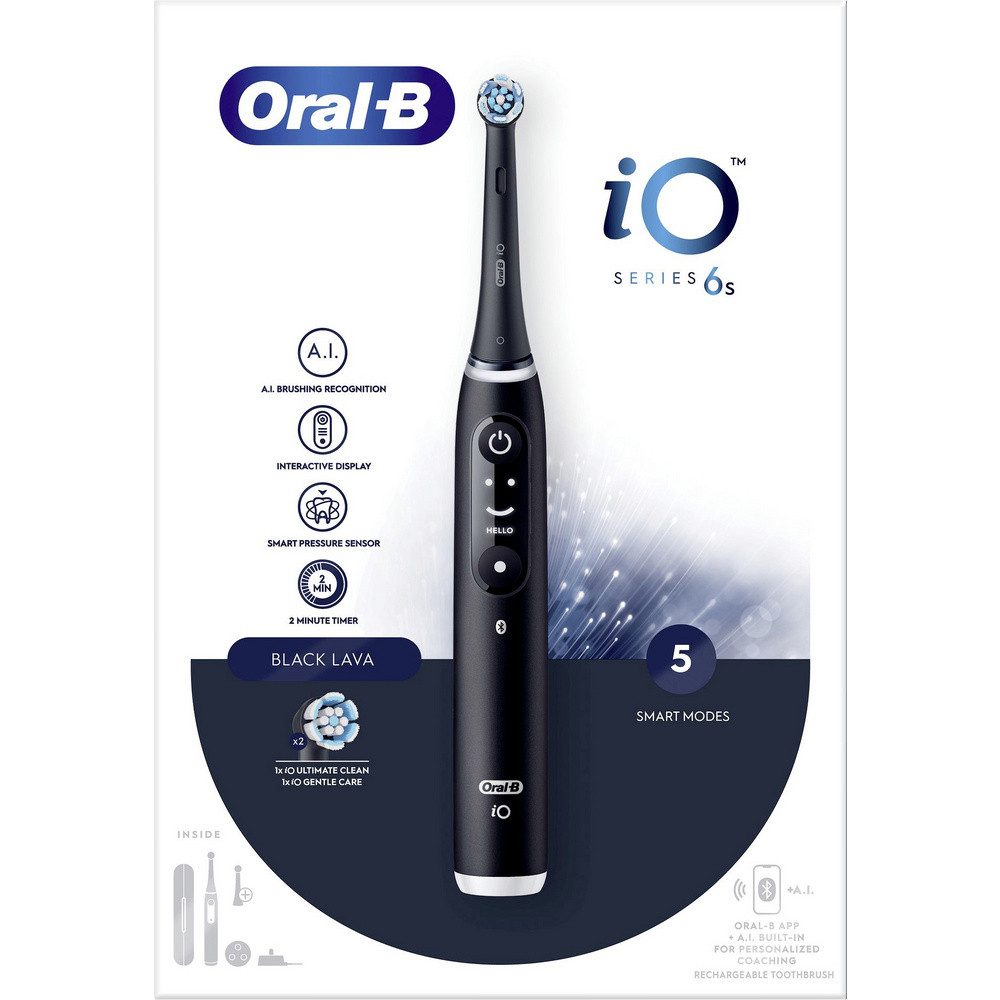 Oral-B Elektrische Zahnbürste Oral-B iO Series 6 Black Onyx 4210201409199 Elektrische Zahnbürste