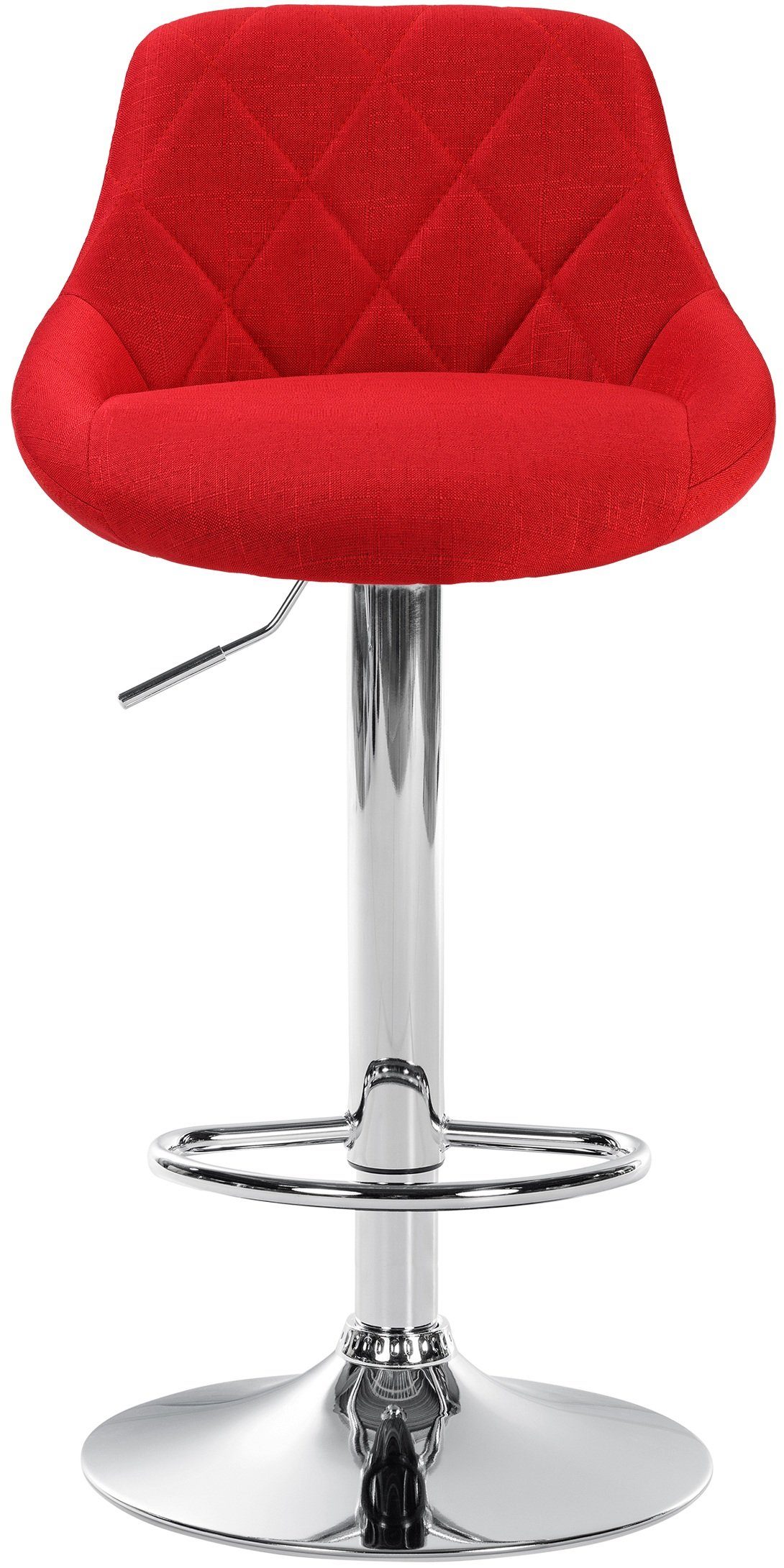 CLP Barhocker Lazio Stoff, höhenverstellbar und 360 Grad drehbar