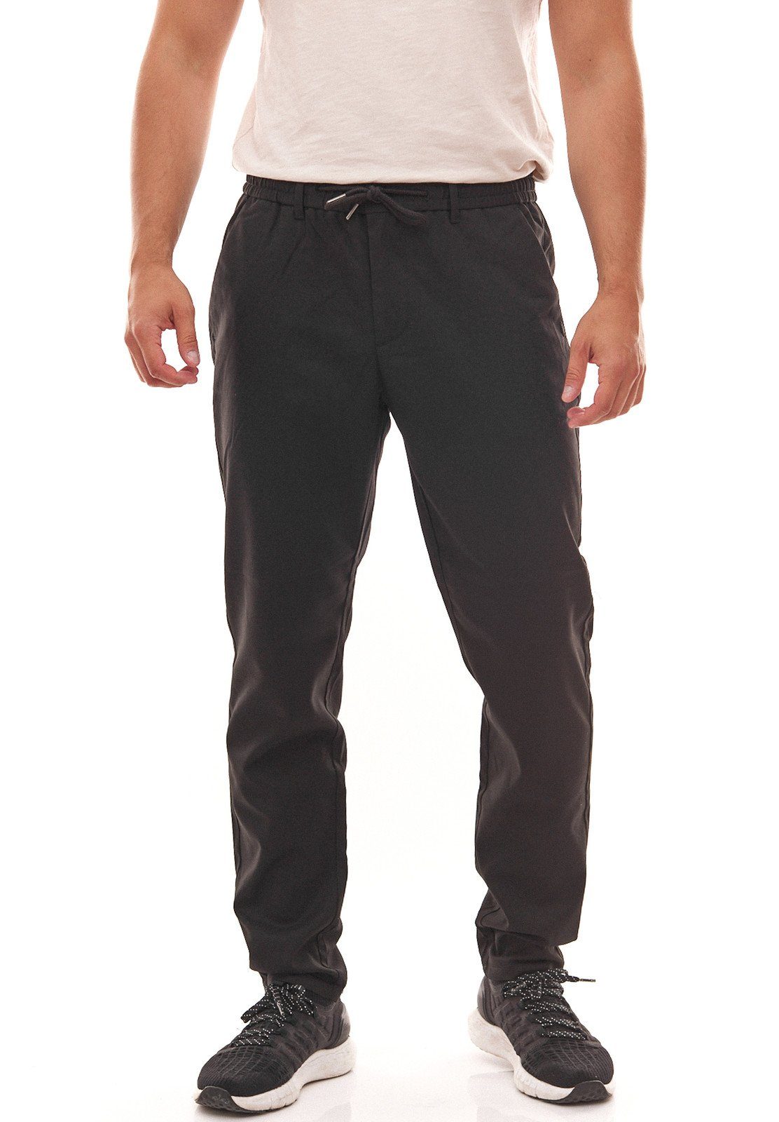 ONLY & SONS Stoffhose ONLY & SONS Herren Stoff-Hose Chino-Hose Dion GW6910 Business-Hose Schwarz