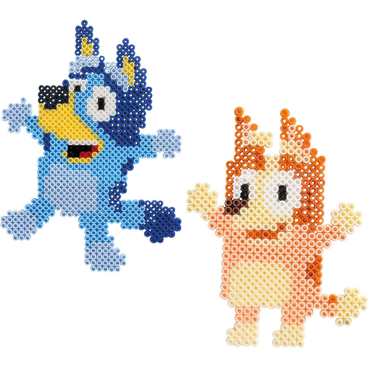 Bluey Bügelperlen Bluey & Bingo Unisex Kinder, (2003-tlg), Perlen, Bastelperlen, Steckperlen, Kreativperlen, Kreativset
