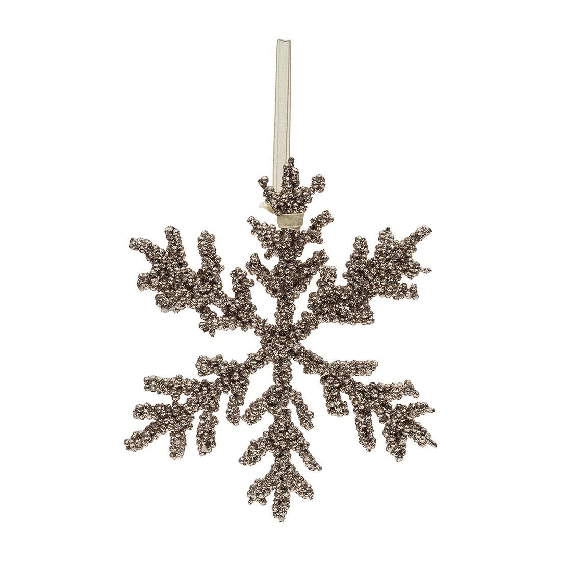 Snowflake Rivièra Maison Sparkling Ornament, Weihnachtsbaumschmuck Christbaumschmuck