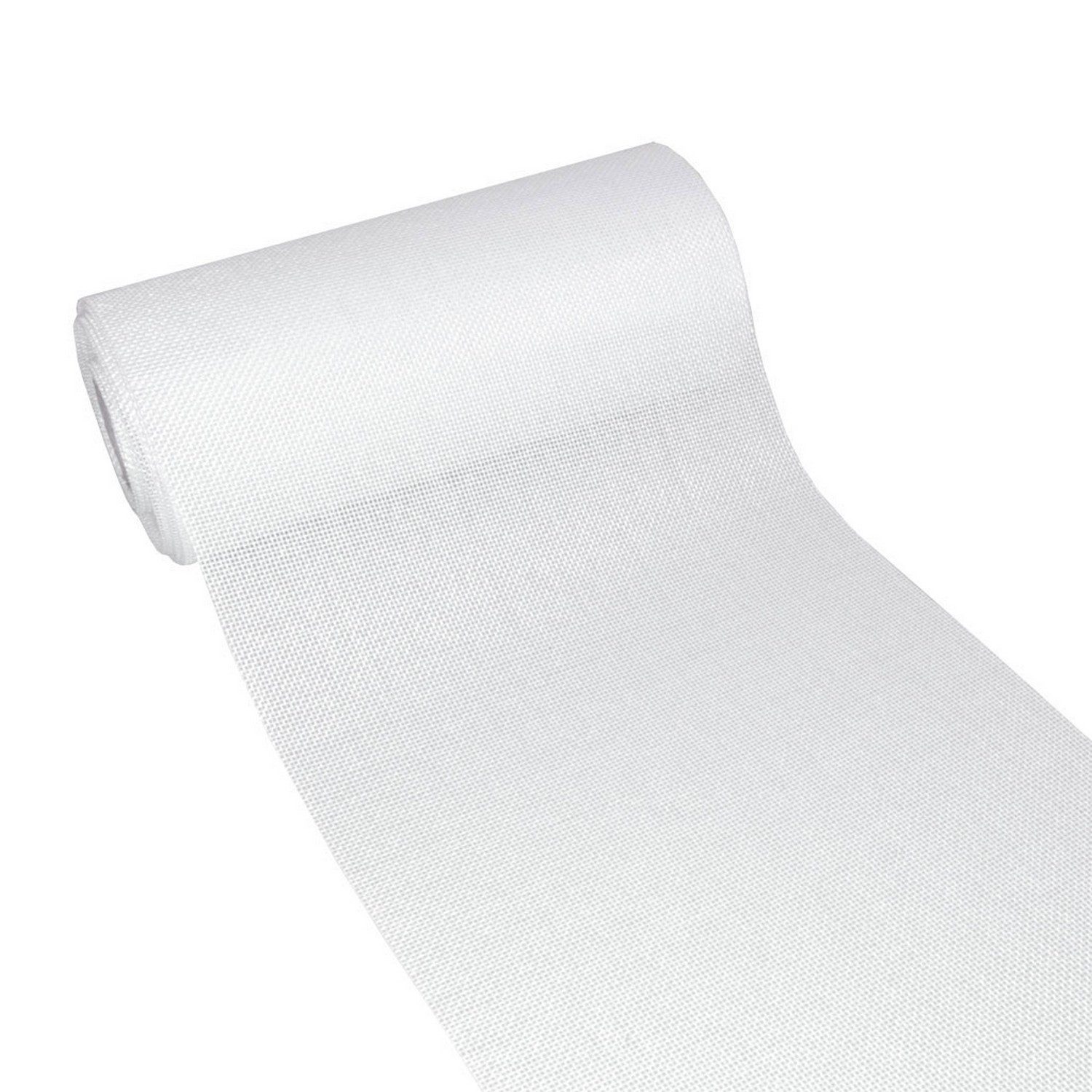 Deko AS Tischläufer Tischläufer Shabby Chic in Leinenoptik 20cm - weiß - 5m - 69-200-5-01 (1-tlg, 1 Rolle Tischläufer), Strapazierfähig