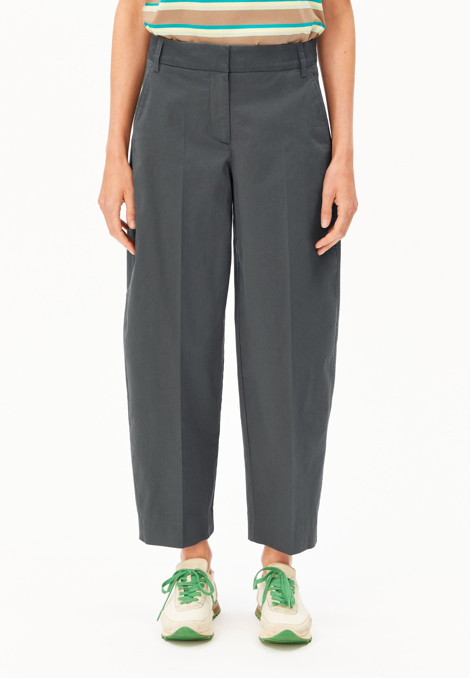 Armedangels Stoffhose BARREL TWILL Webhose aus Bio-Baumwoll Mix (Mid waist, günstig online kaufen