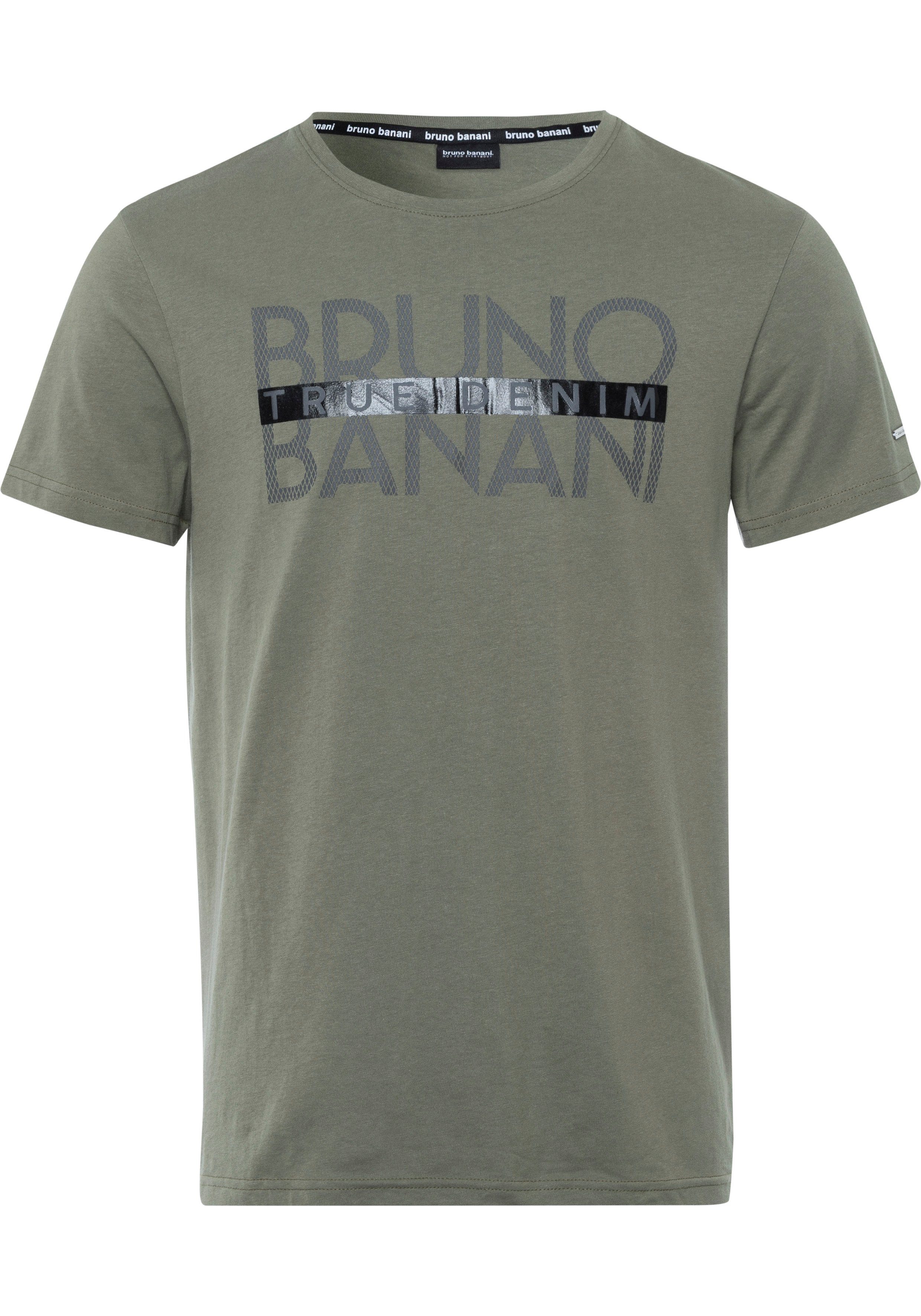 Bruno Banani T-Shirt kurzärmelig, schmal geschnitten, bedruckt, aus Baumwolle – Bild 4 von 5