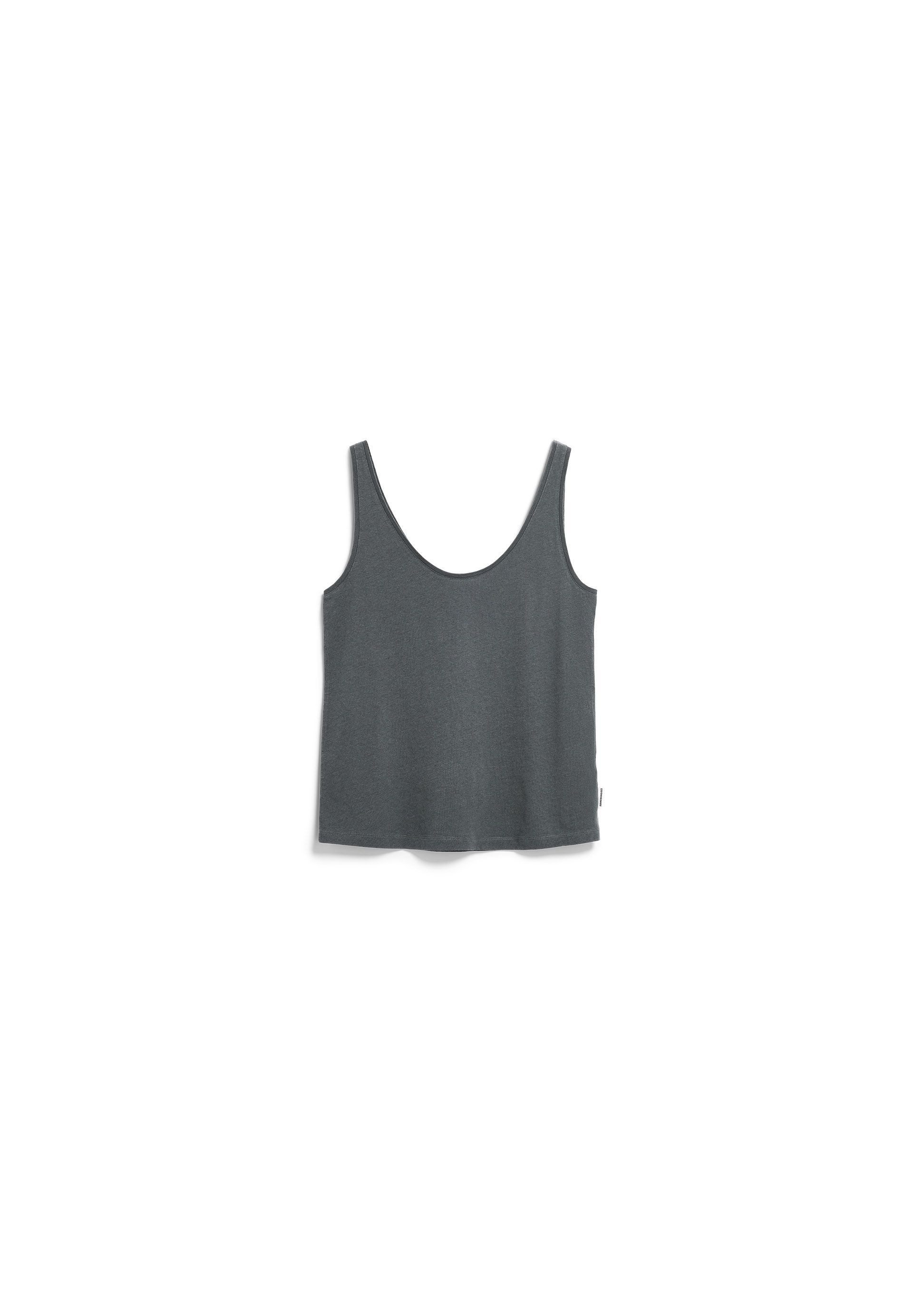 Armedangels Shirttop LINO BLEND Leinen-Mix (Regular Fit) Tiefer Rundhalsaus günstig online kaufen