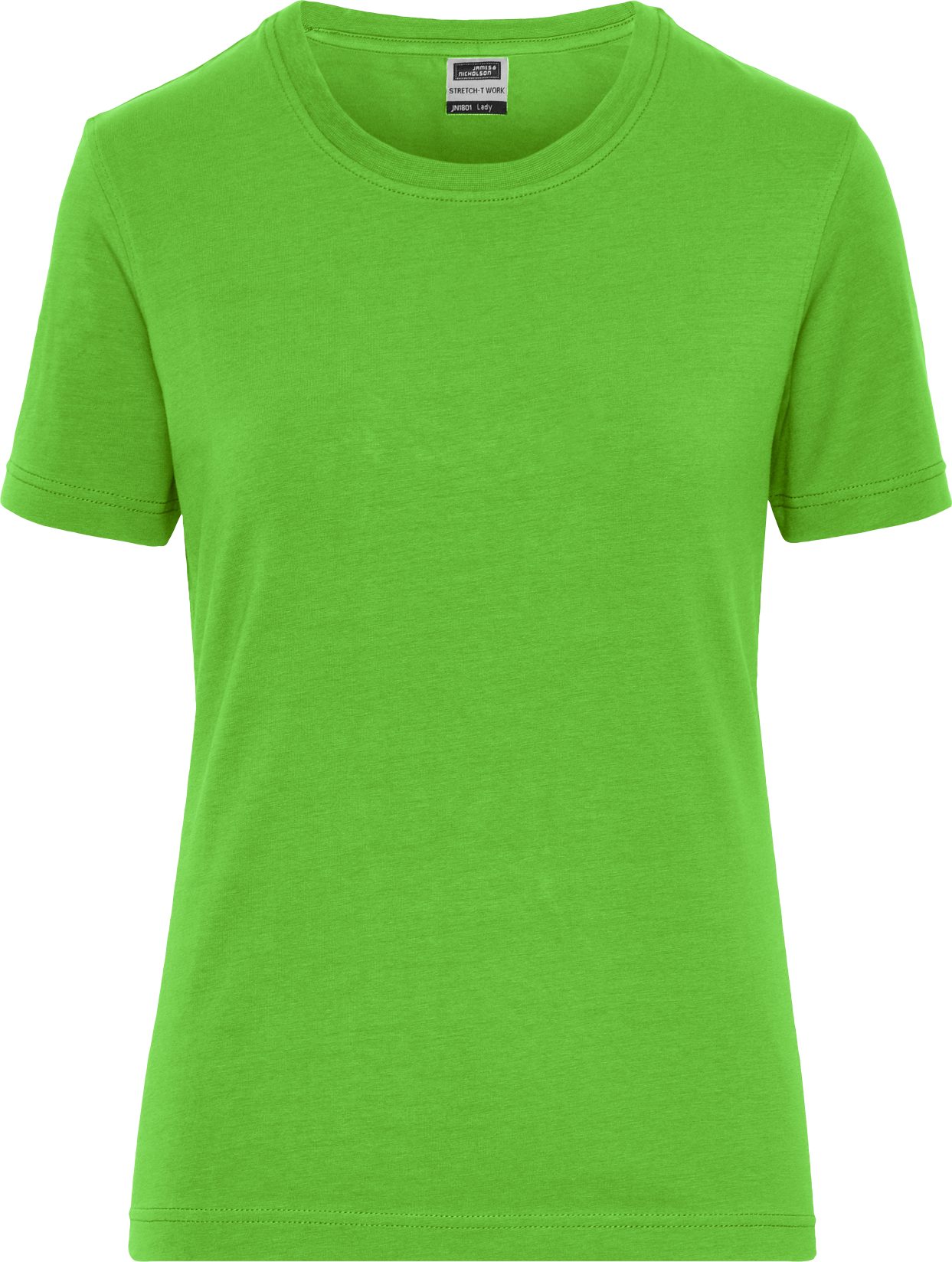James & Nicholson T-Shirt Tailliertes BIO-Baumwoll Damenshirt mit Elasthan JN1801 (Spar-Set, 5er-Pack) T-Shirt aus weichem Elastic-Single-Jersey