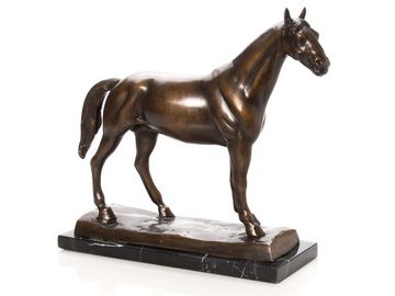 Aubaho Skulptur Bronze Skulptur Pferd 7kg Bronzeskulptur Bronzefigur Statue 42cm