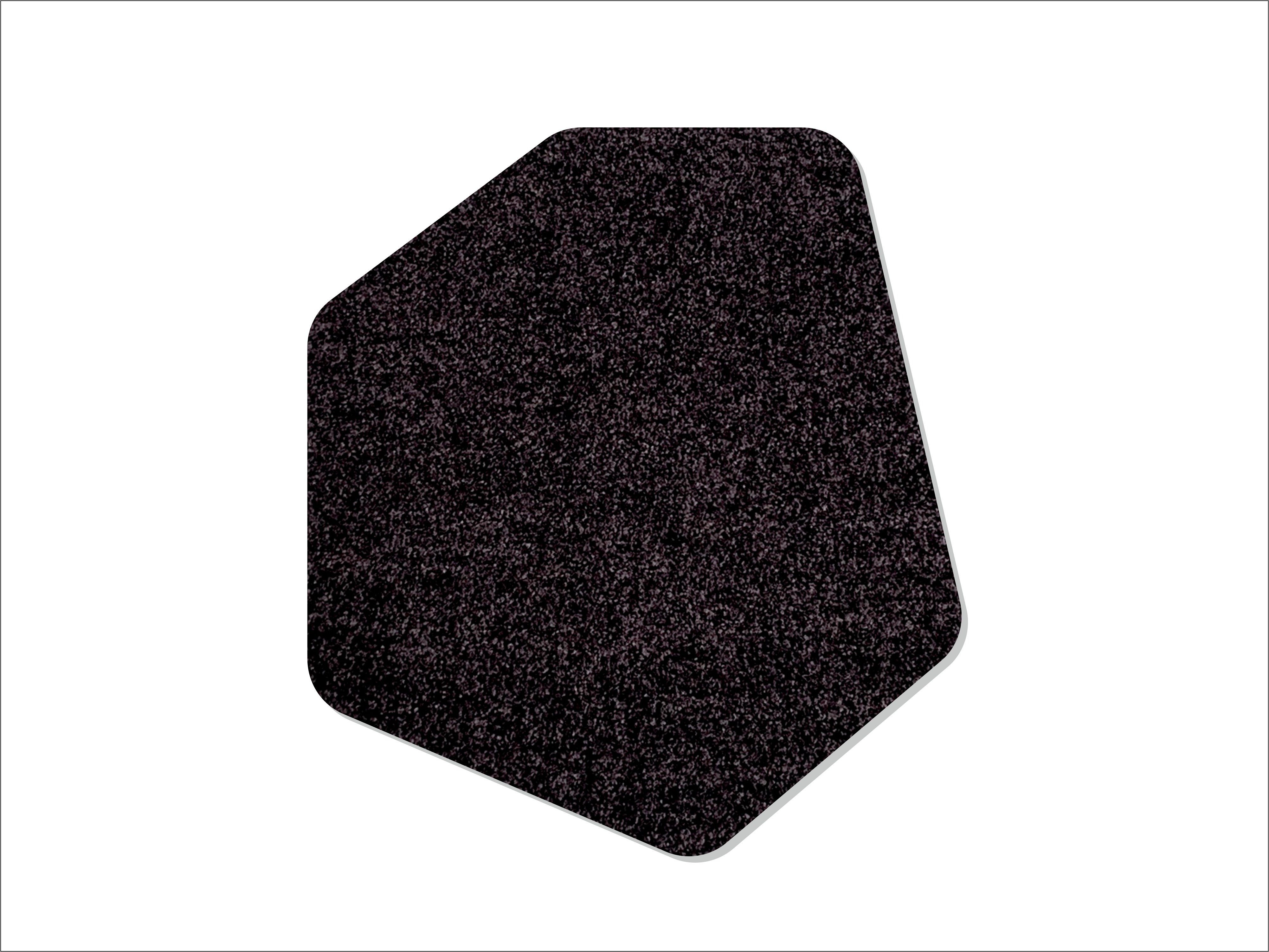 Keilbach Designprodukte Fußmatte sasso 82 x 74 cm, unregelmäßig, Höhe: 9 mm, rutschfest, 30°C waschbar, strapazierfähig