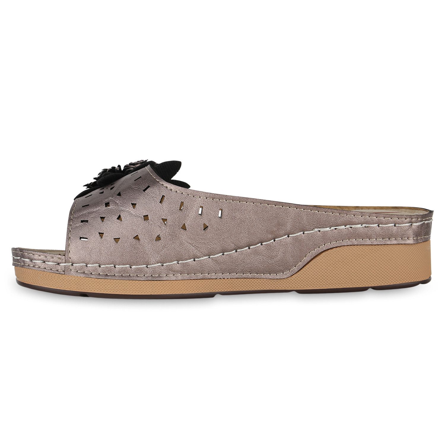 VAN HILL 841043 Sandalette Damen Pantoletten günstig online kaufen
