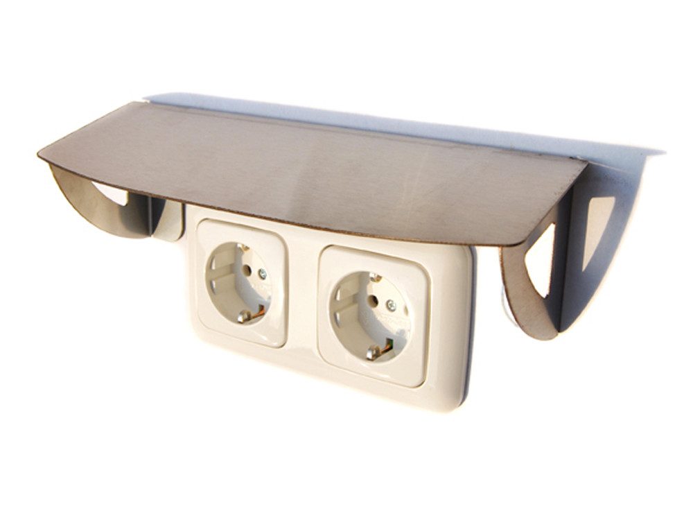 WP-S Gartensteckdose Edelstahl Schutzdach für Schalter Steckdosen und Gegensprechanlagen