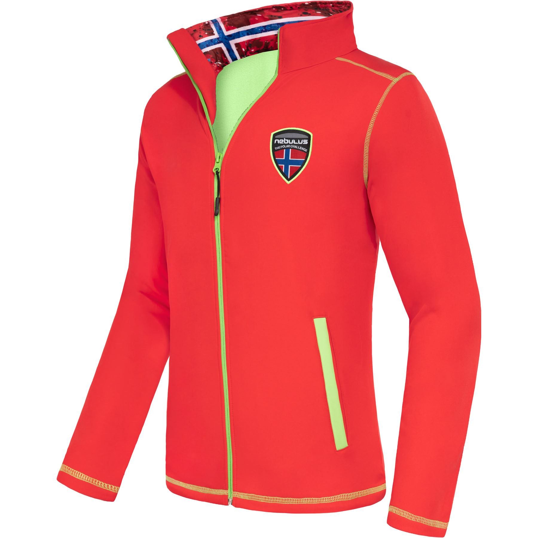 Softshelljacke MARQUES, P5551 - Herren, rot-lime, XL