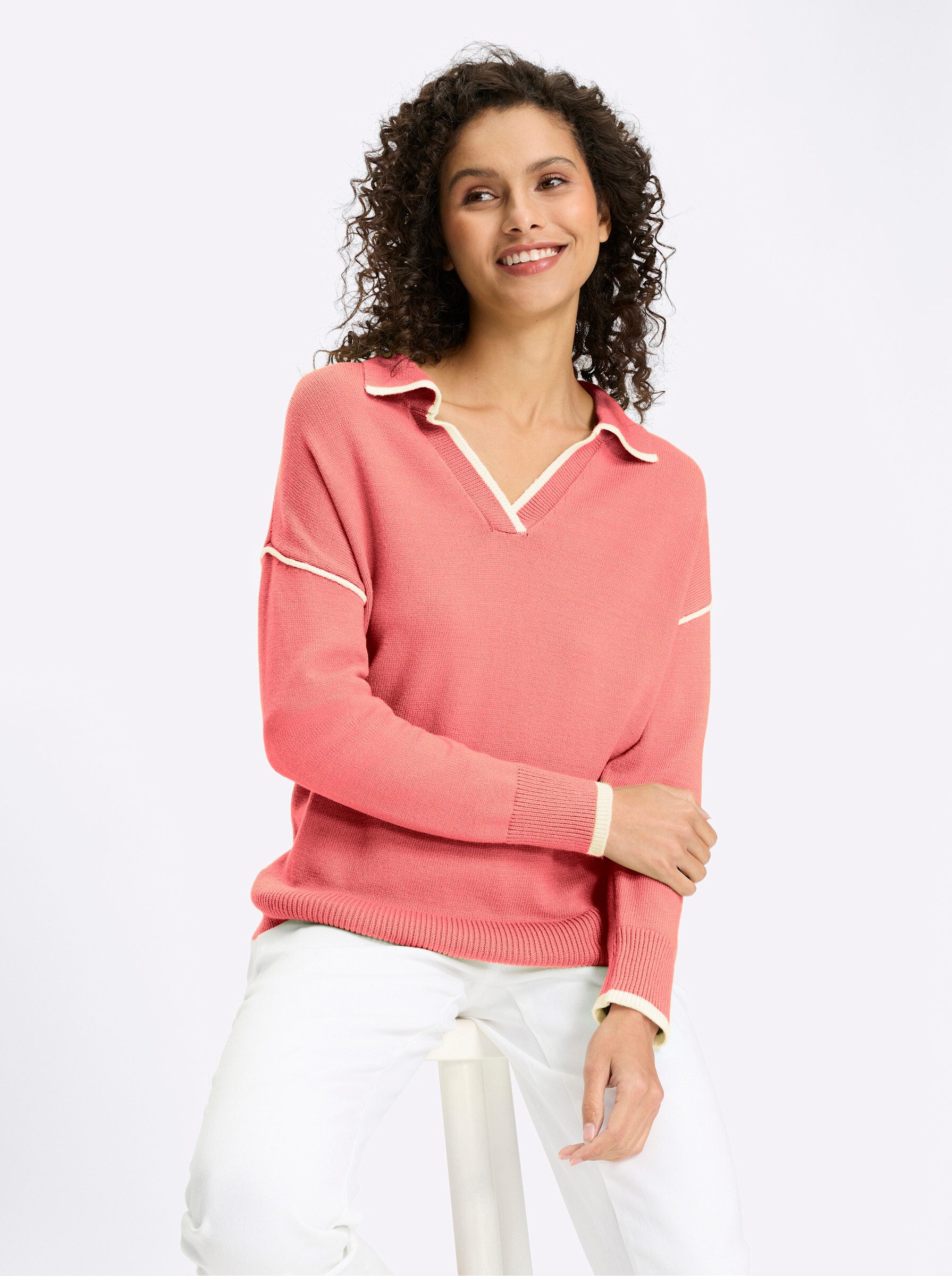 heine Strickpullover Polopullover .